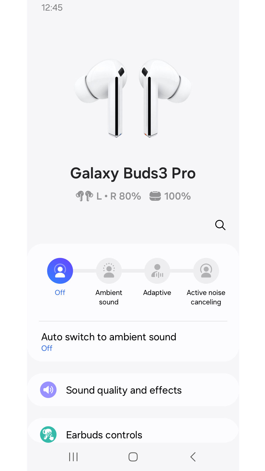 اسکرین شات 1 برنامه Galaxy Buds3 Pro Manager