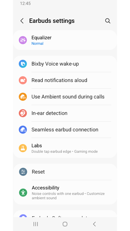 اسکرین شات 3 برنامه Galaxy Buds FE Manager