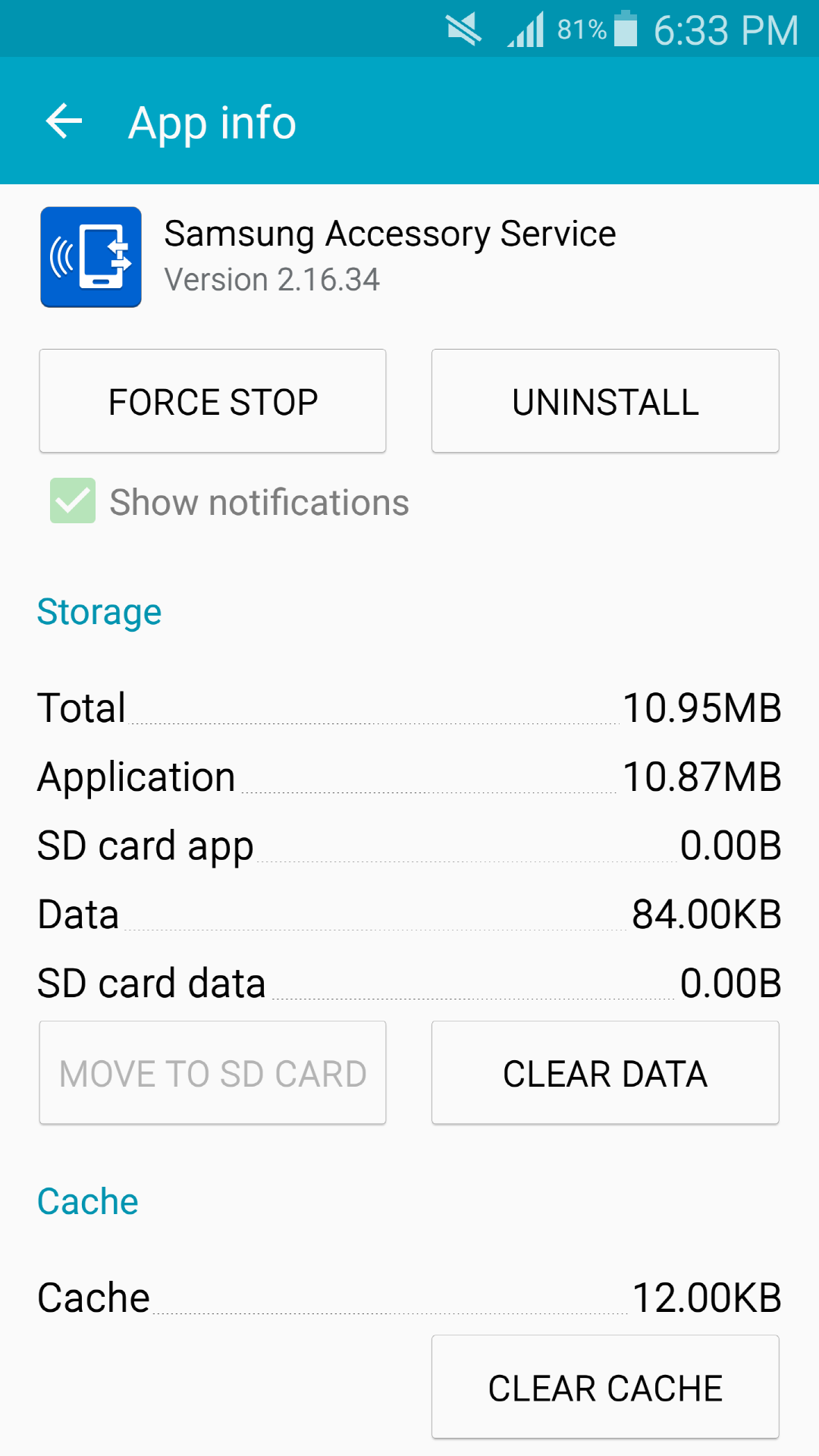 اسکرین شات 1 برنامه Samsung Accessory Service