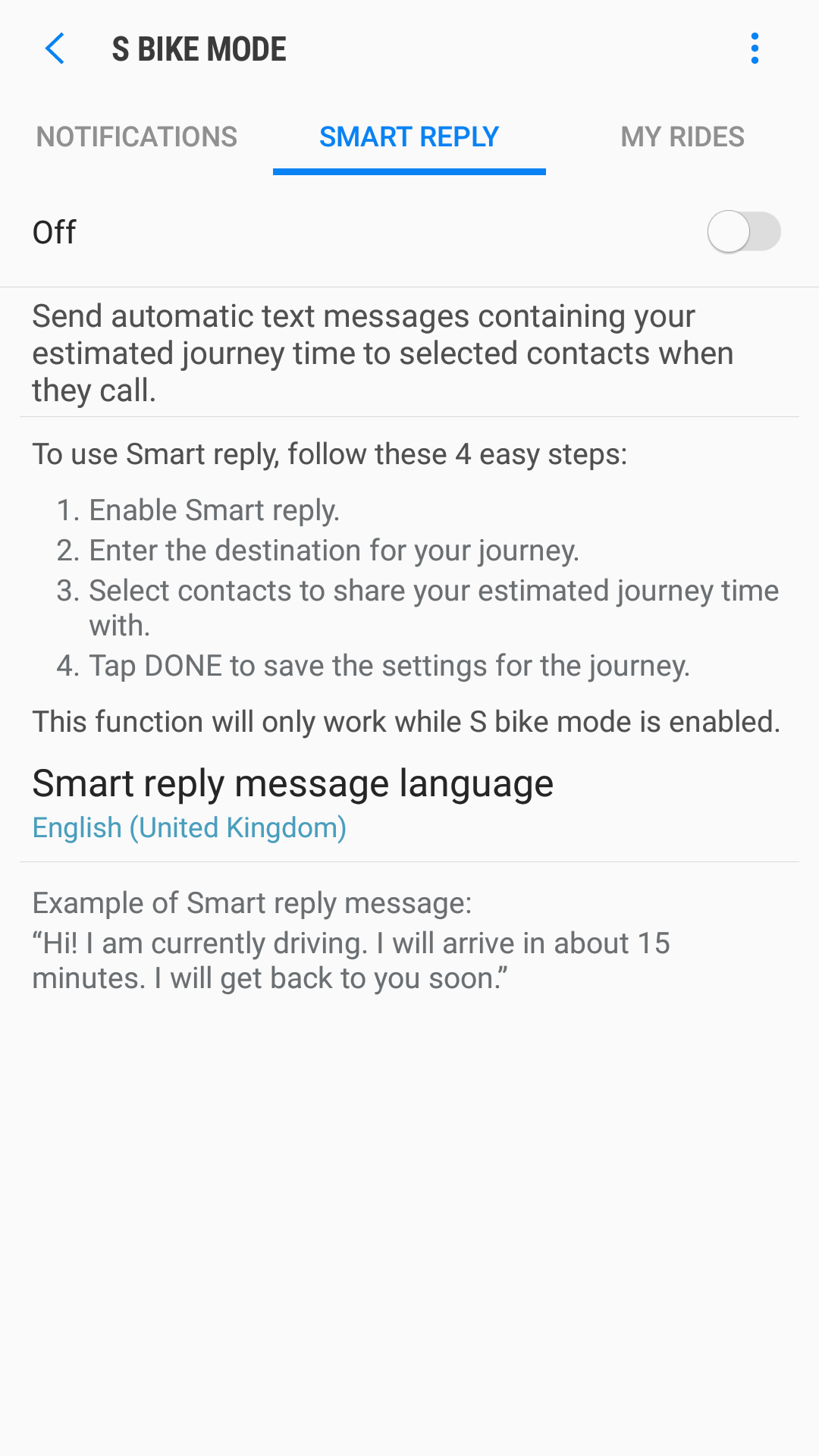 اسکرین شات 4 برنامه S bike mode