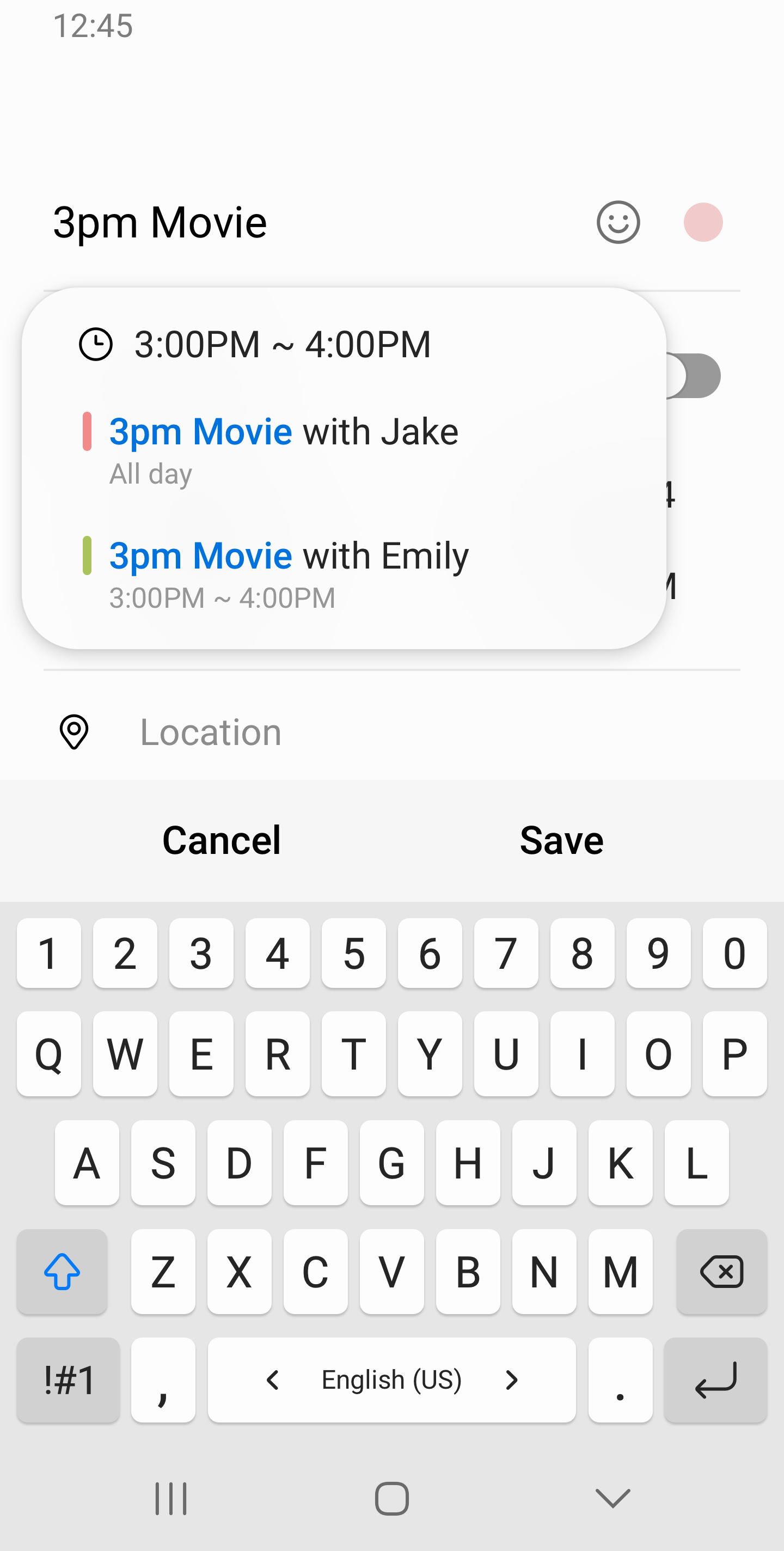 اسکرین شات 7 برنامه Samsung Calendar
