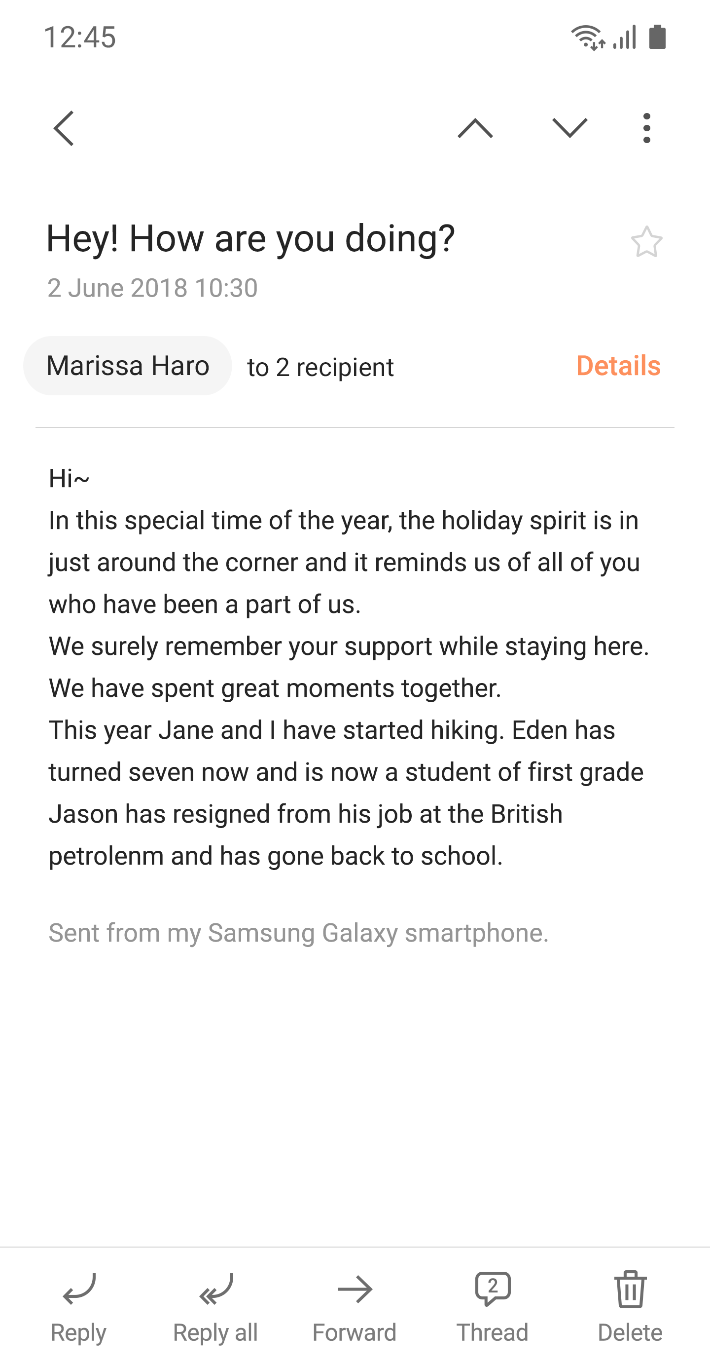 اسکرین شات 3 برنامه Samsung Email