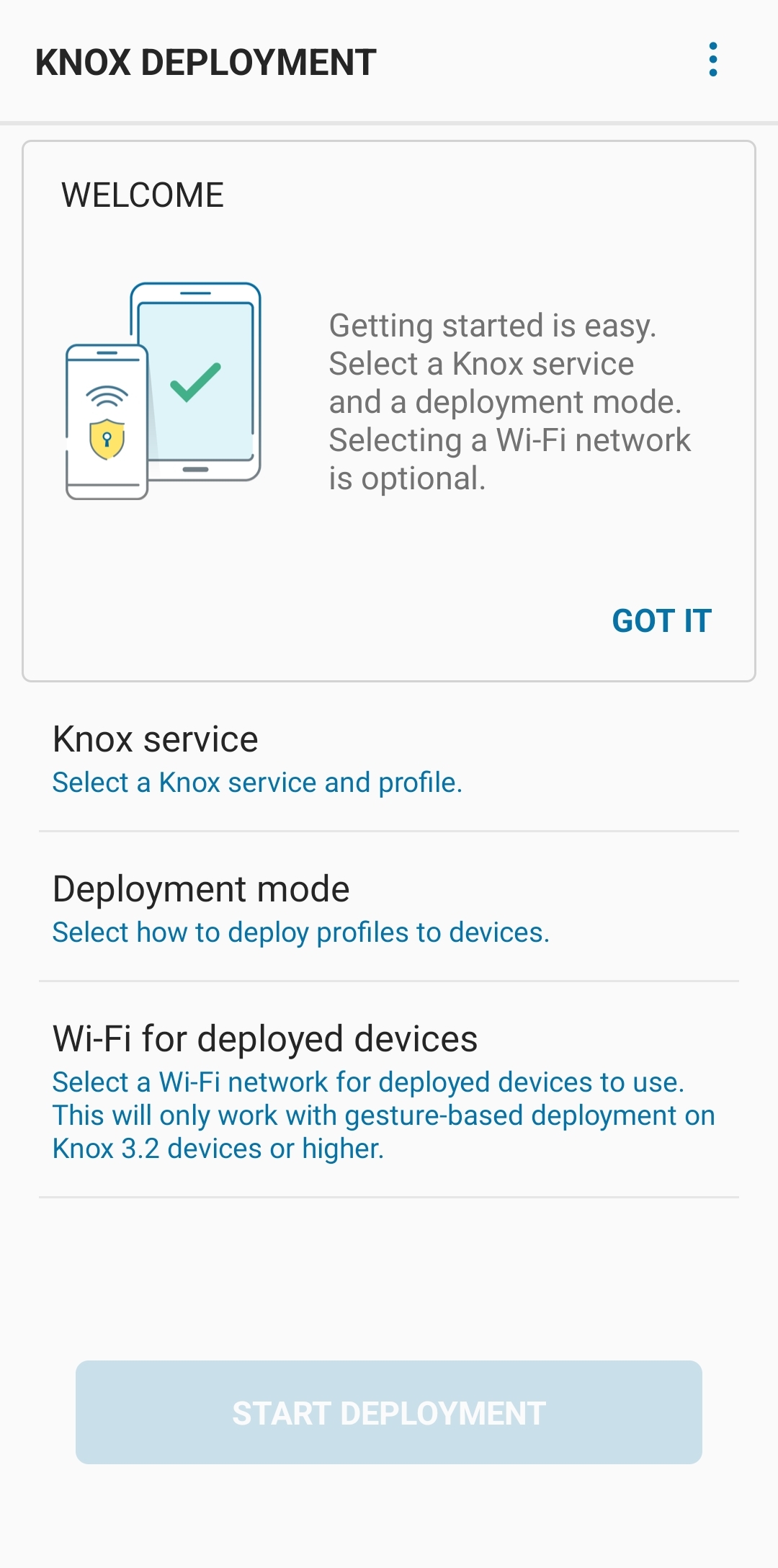 اسکرین شات 2 برنامه Knox Deployment