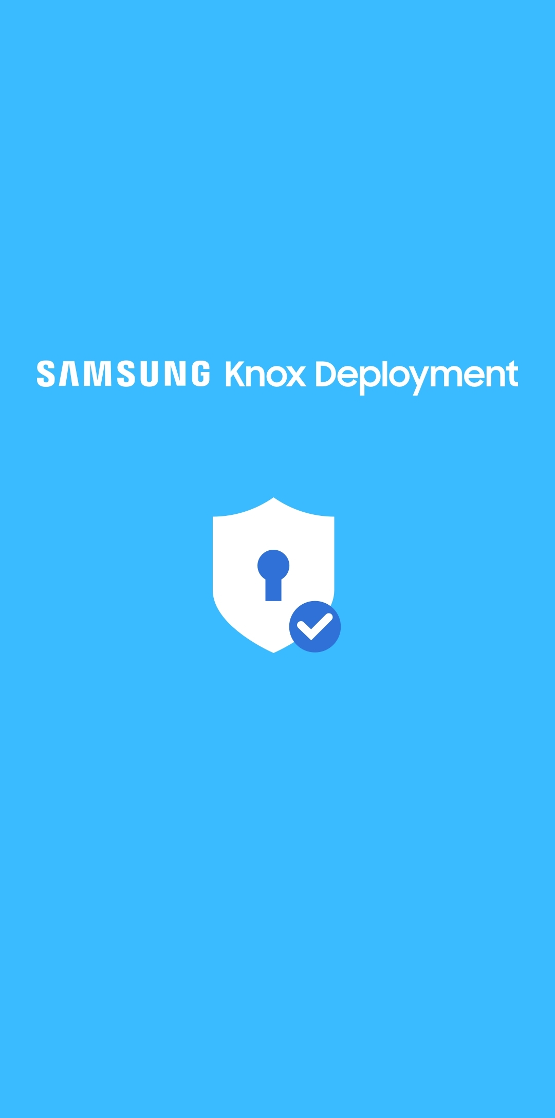 اسکرین شات 1 برنامه Knox Deployment