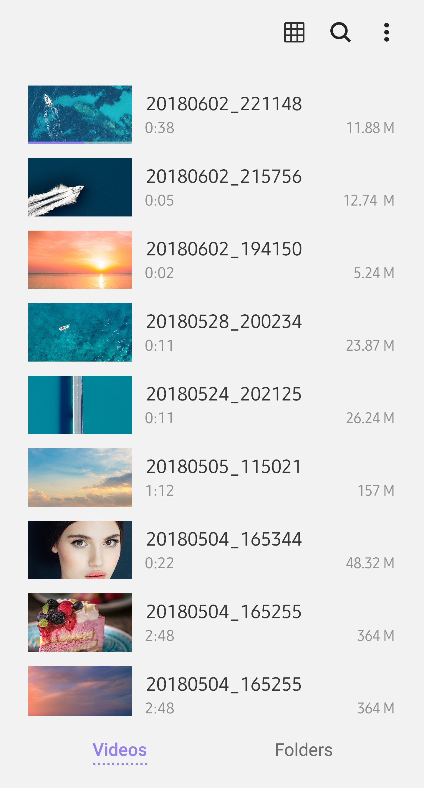 اسکرین شات 2 برنامه Samsung Video Library