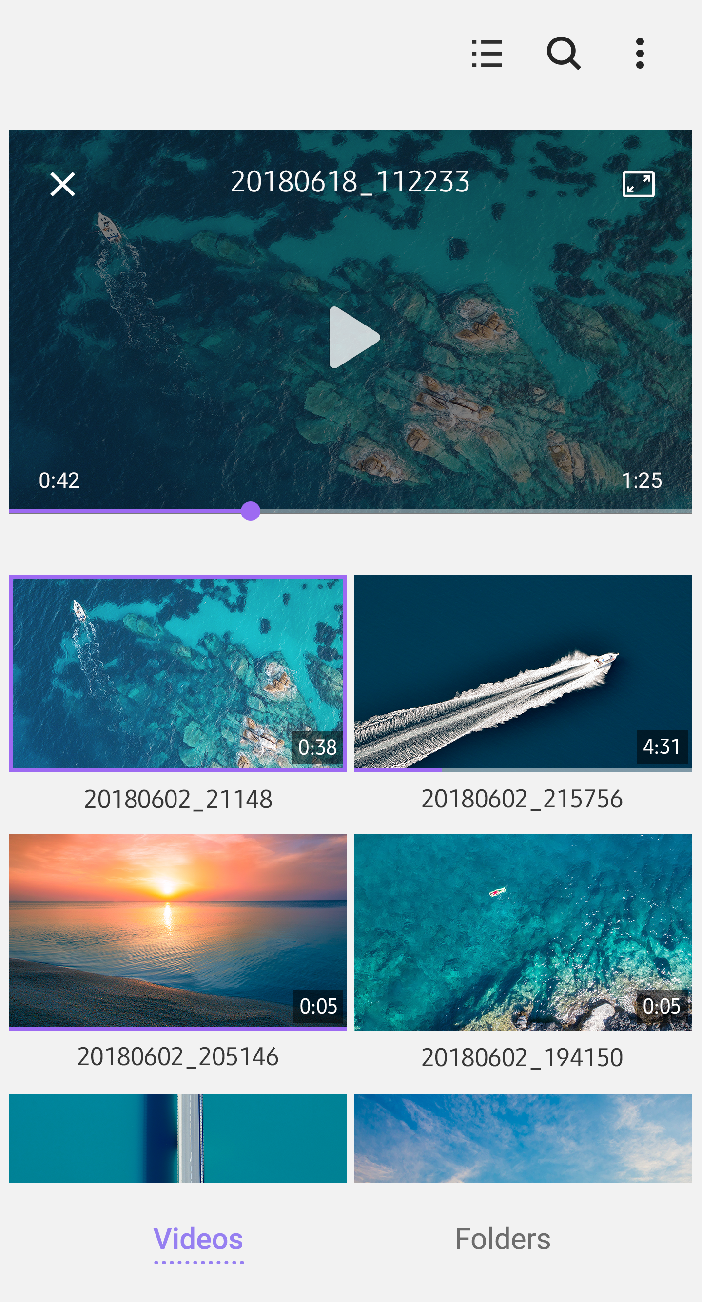 اسکرین شات 3 برنامه Samsung Video Library