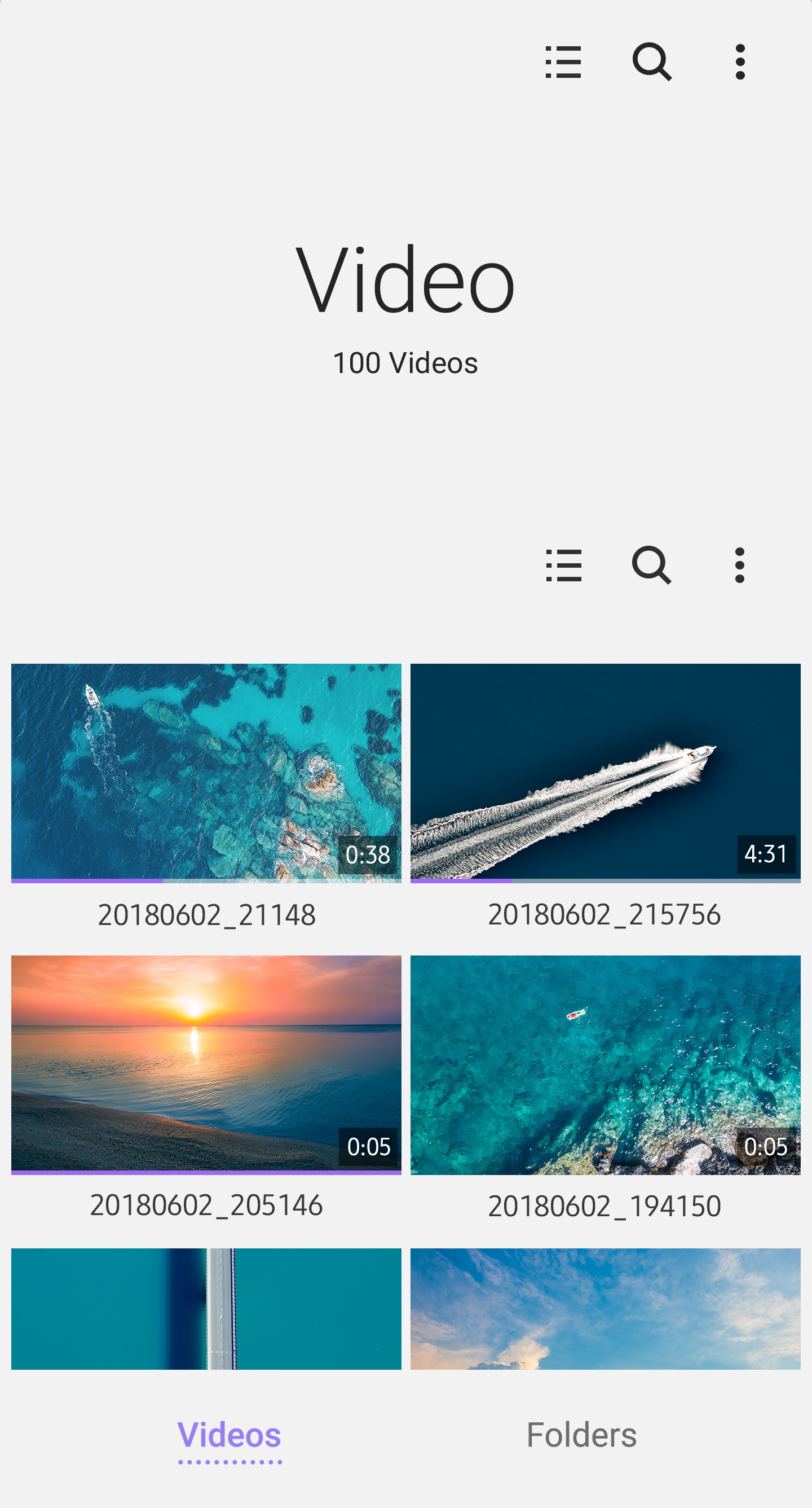 اسکرین شات 1 برنامه Samsung Video Library