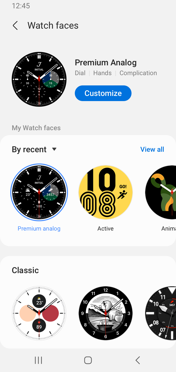 اسکرین شات 6 برنامه Galaxy Watch Manager