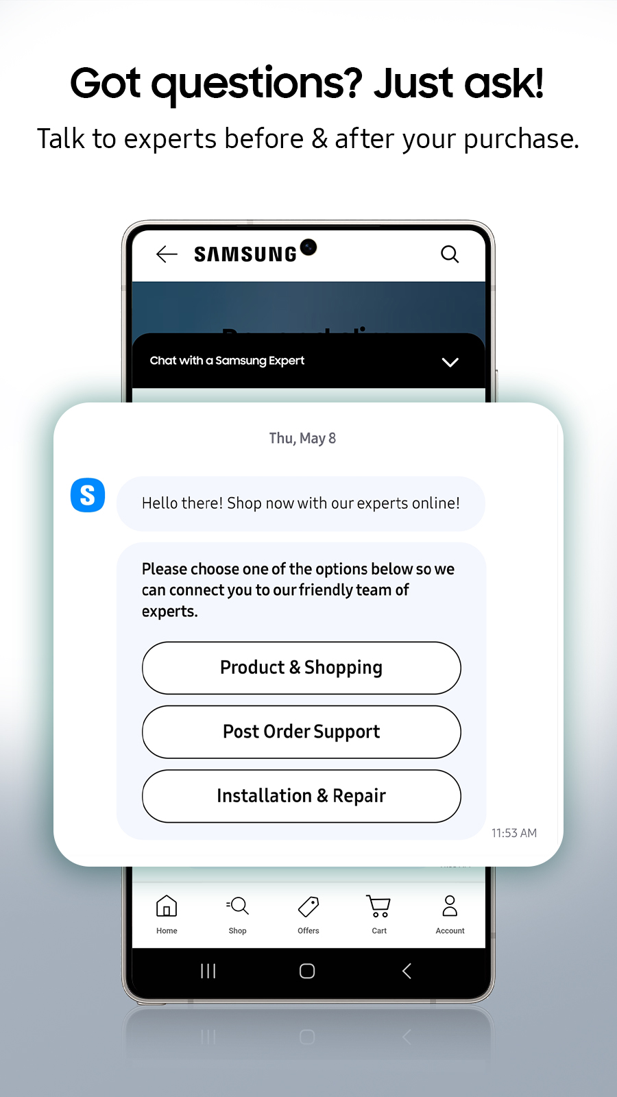 اسکرین شات 7 برنامه Samsung Shop : Meet the New AI