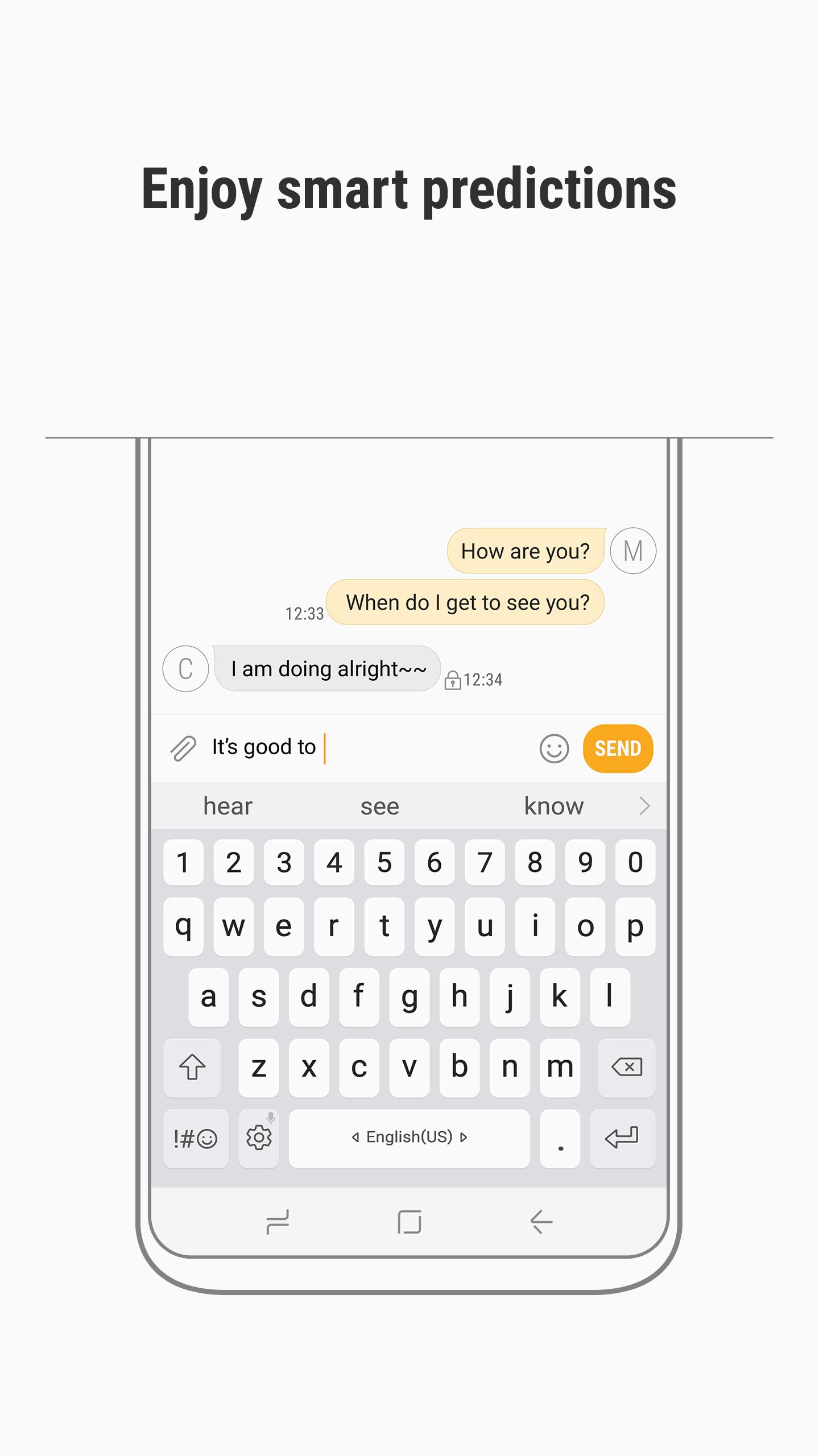 اسکرین شات 1 برنامه Keyboard For Samsung