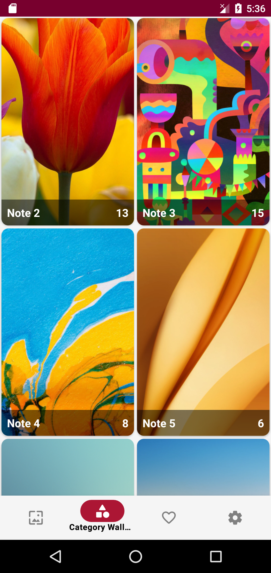 اسکرین شات 7 برنامه Wallpaper for Note Series