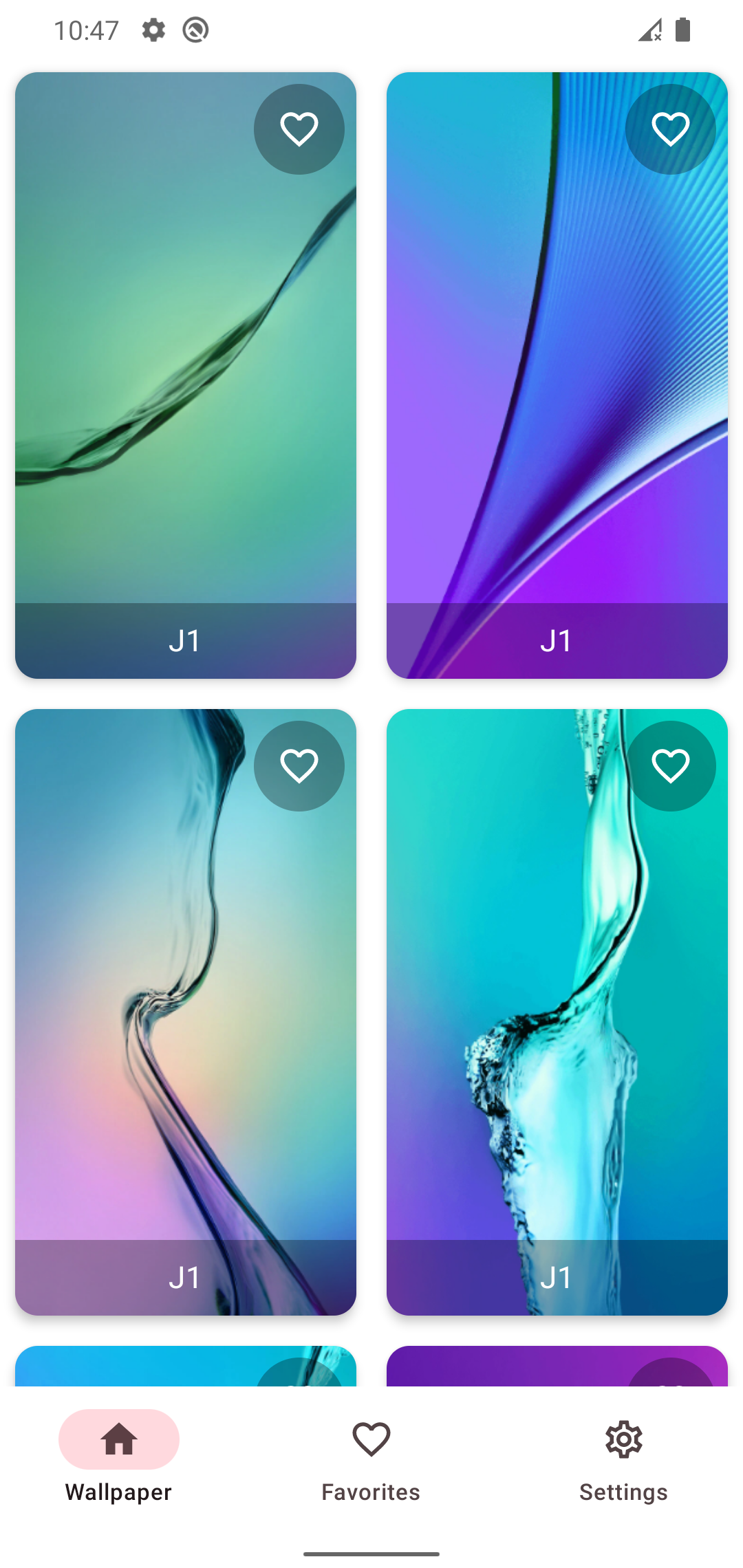 اسکرین شات 2 برنامه Wallpaper for J Series