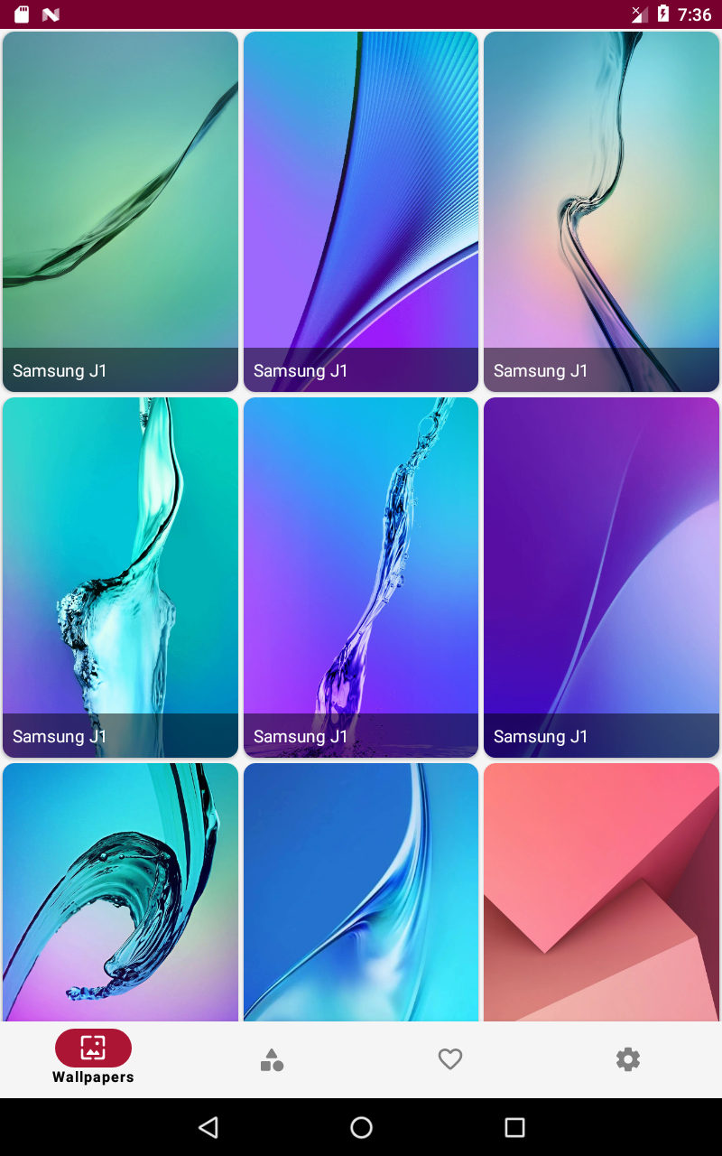 اسکرین شات 2 برنامه Wallpaper for J Series