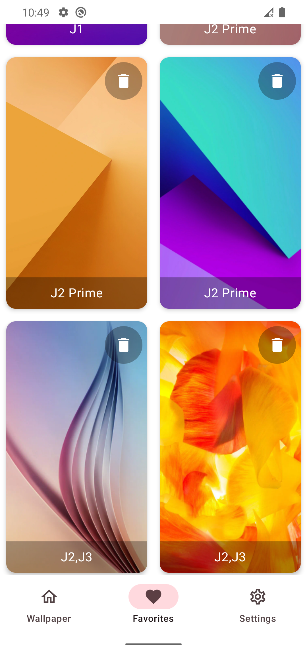 اسکرین شات 6 برنامه Wallpaper for J Series
