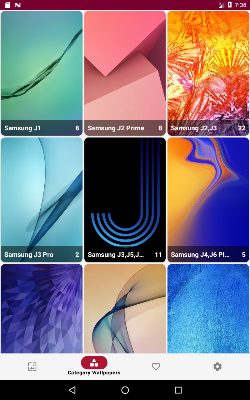 اسکرین شات 7 برنامه Wallpaper for J Series