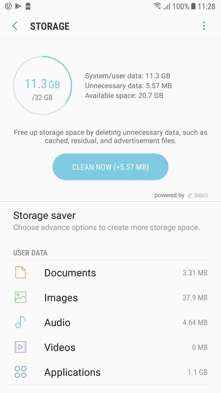 اسکرین شات 1 برنامه Storage Saver