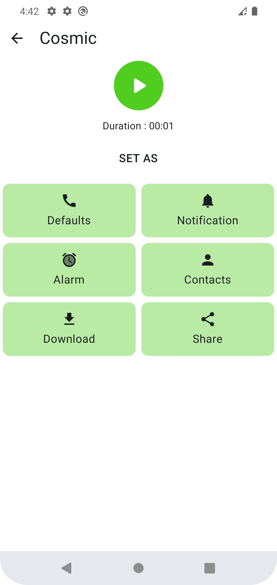 اسکرین شات 6 برنامه Phone Ringtones - Stock Tone
