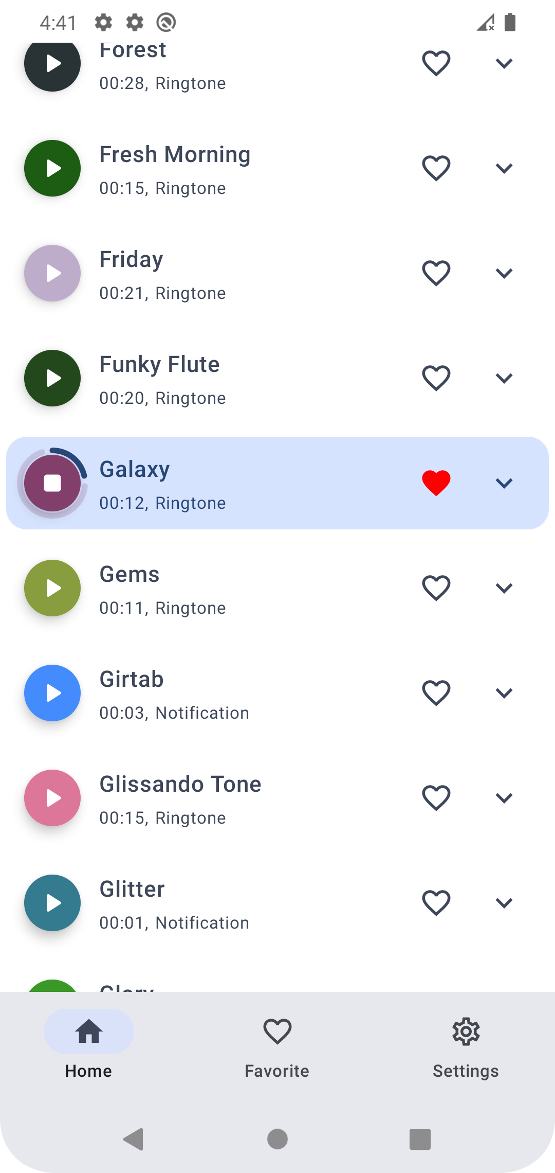 اسکرین شات 2 برنامه Phone Ringtones - Stock Tone
