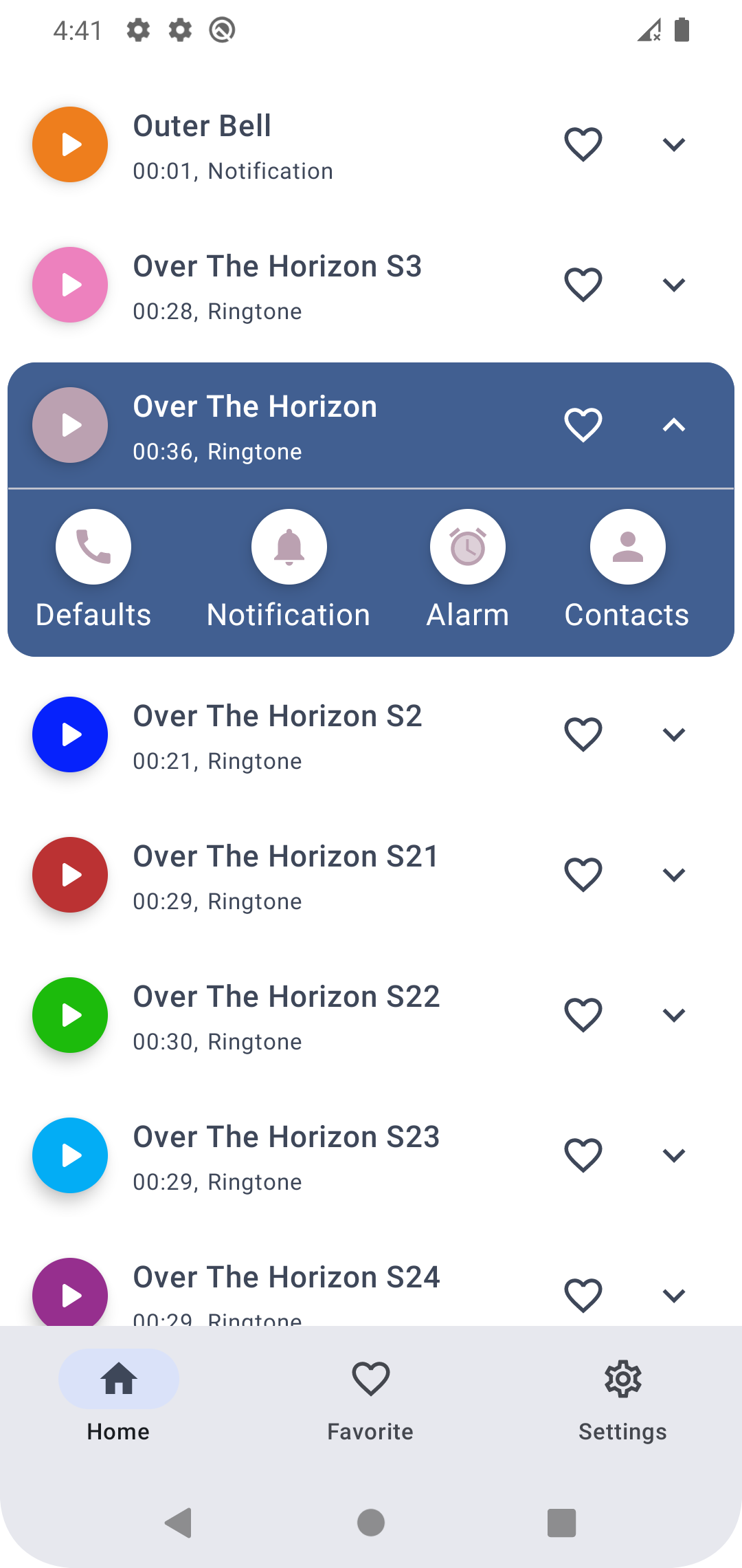 اسکرین شات 3 برنامه Phone Ringtones - Stock Tone