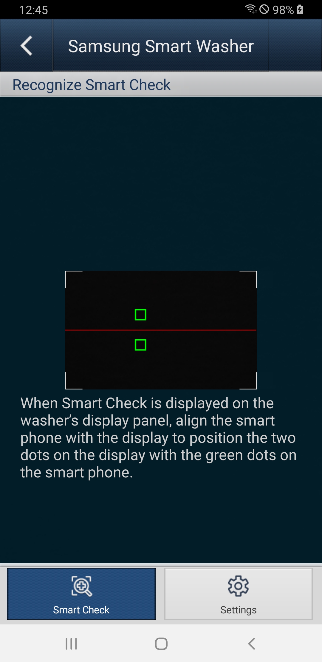 اسکرین شات 2 برنامه SAMSUNG Smart Washer/Dryer