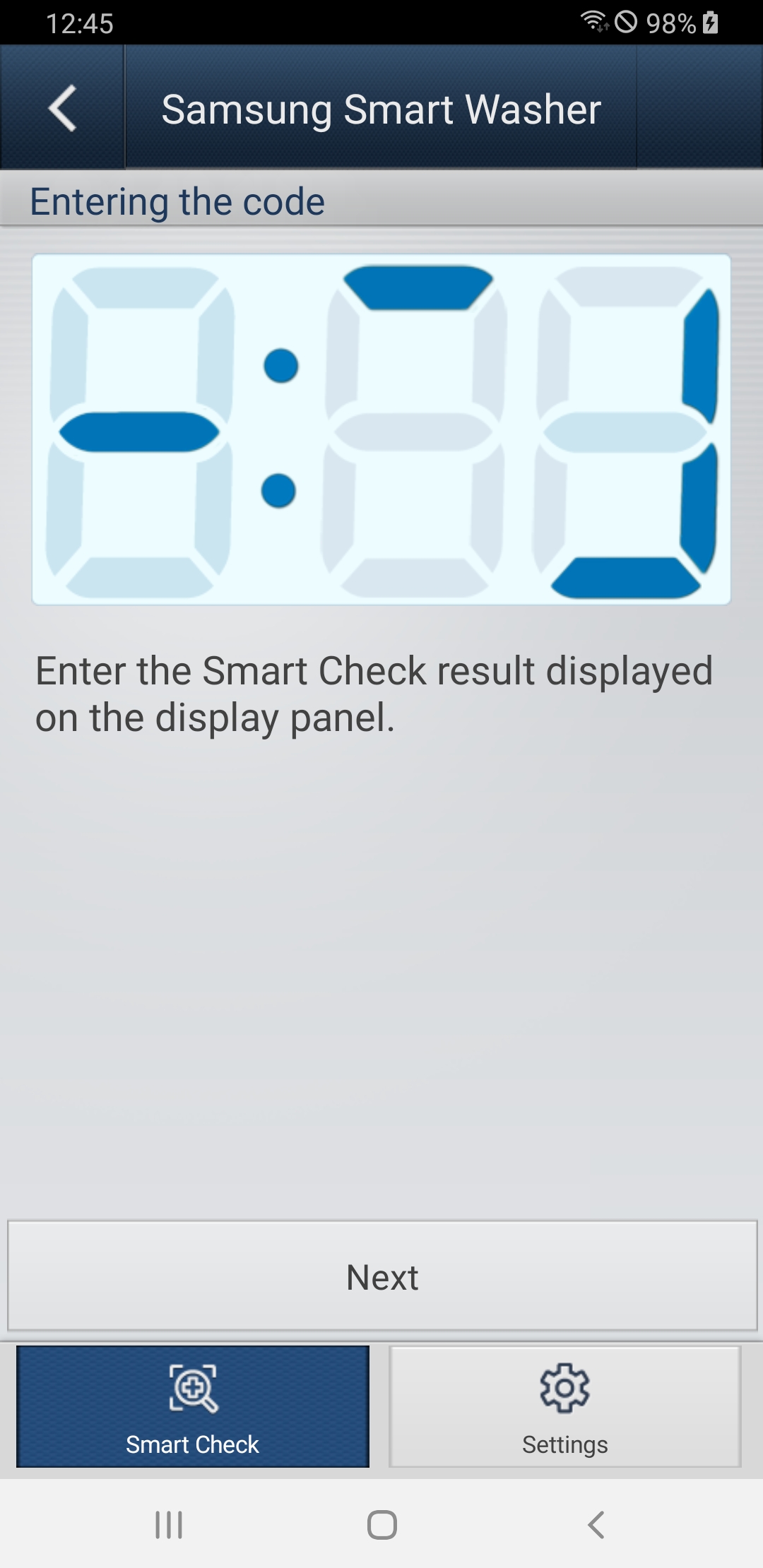 اسکرین شات 3 برنامه SAMSUNG Smart Washer/Dryer