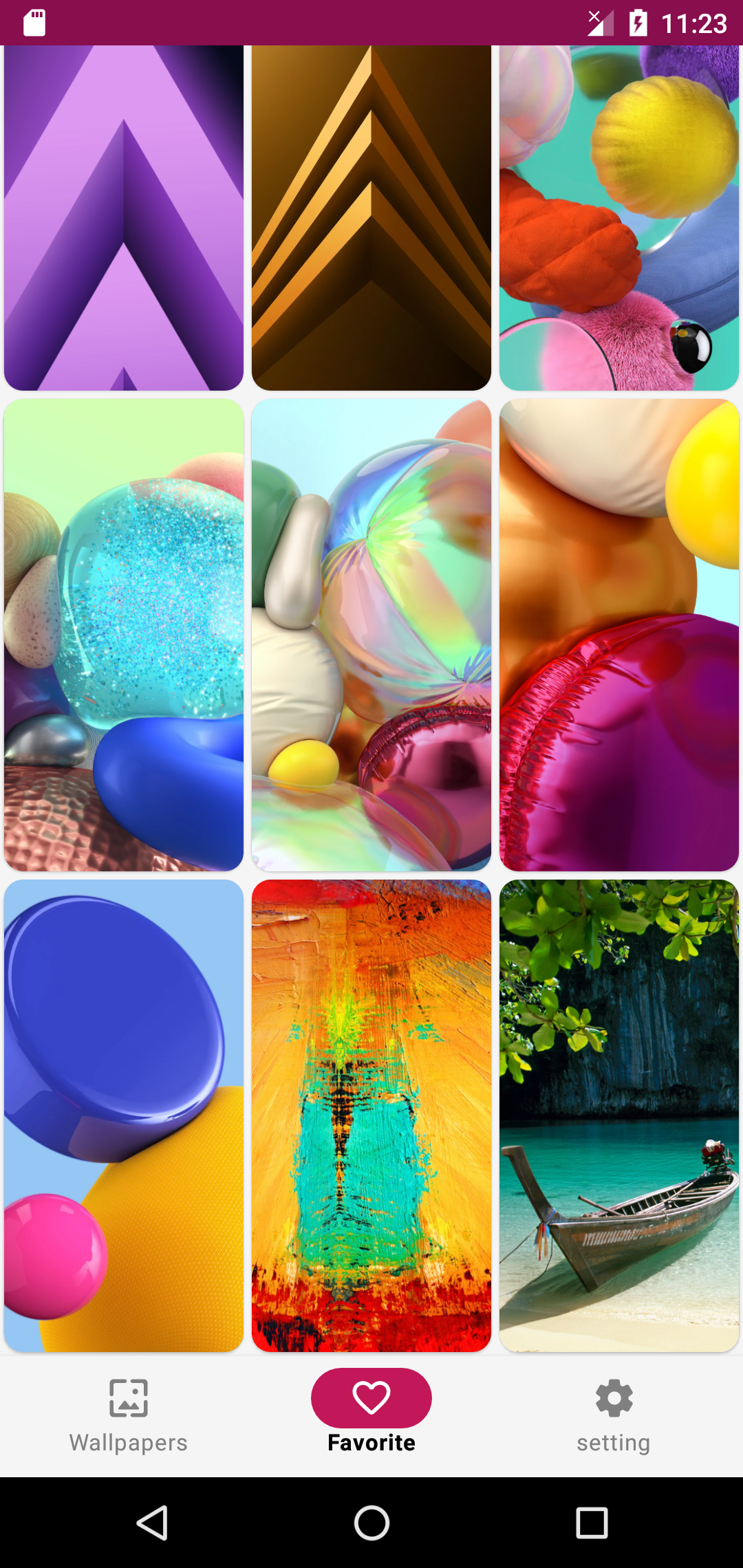 اسکرین شات 7 برنامه Wallpapers for A51,A8