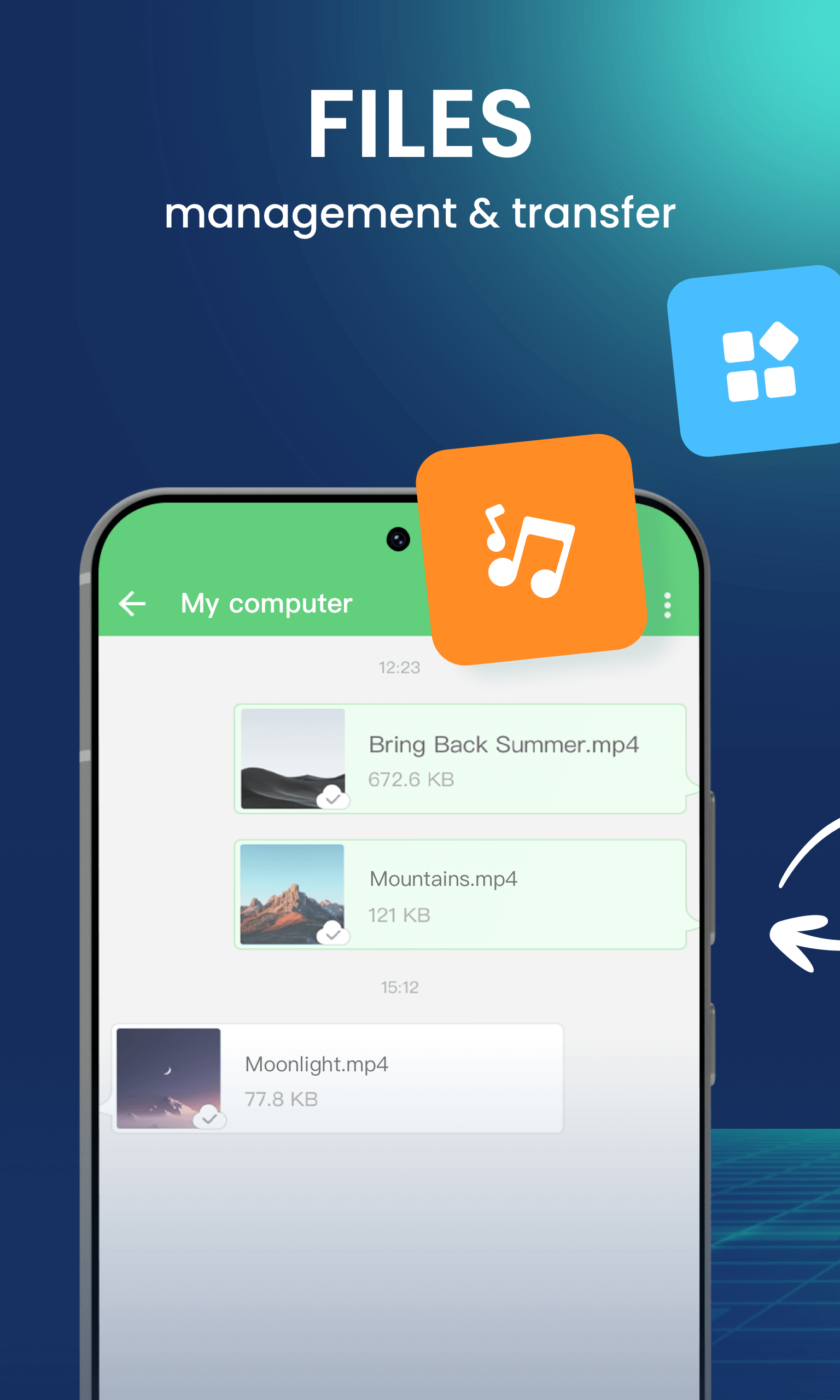 اسکرین شات 1 برنامه ایردروید (airdroid)