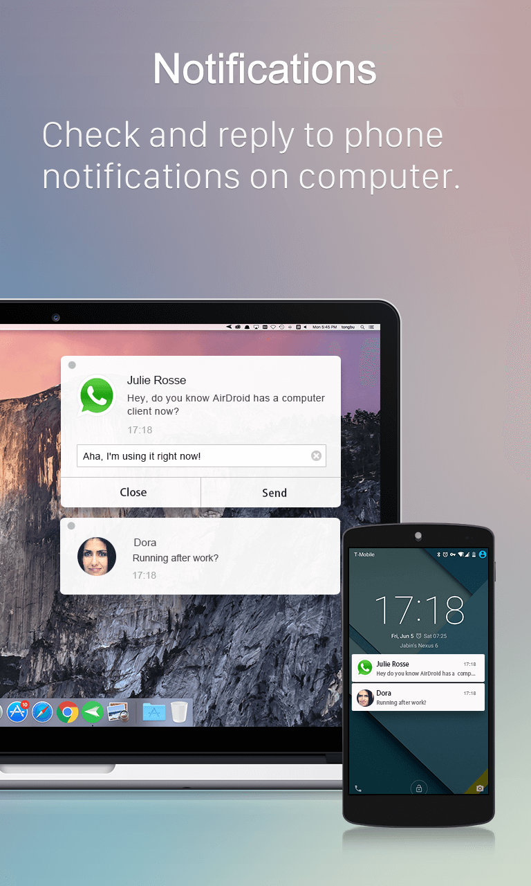 اسکرین شات 3 برنامه ایردروید (airdroid)