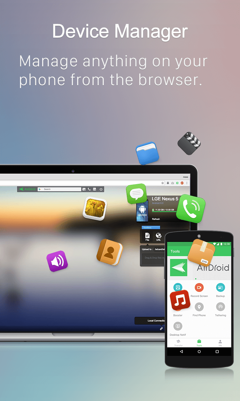 اسکرین شات 2 برنامه ایردروید (airdroid)