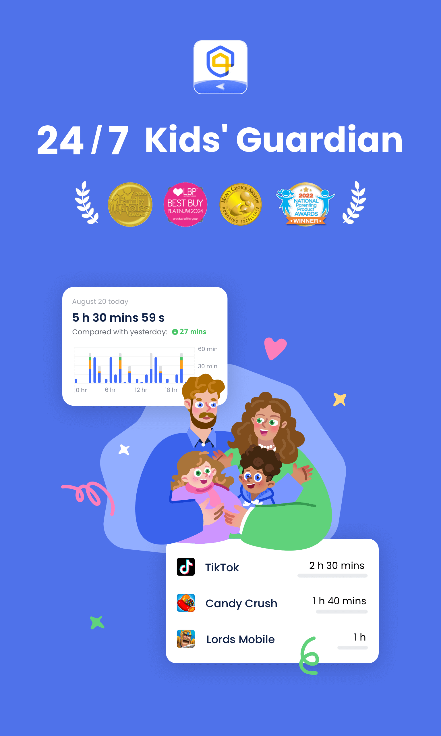 اسکرین شات 1 برنامه AirDroid Parental Control