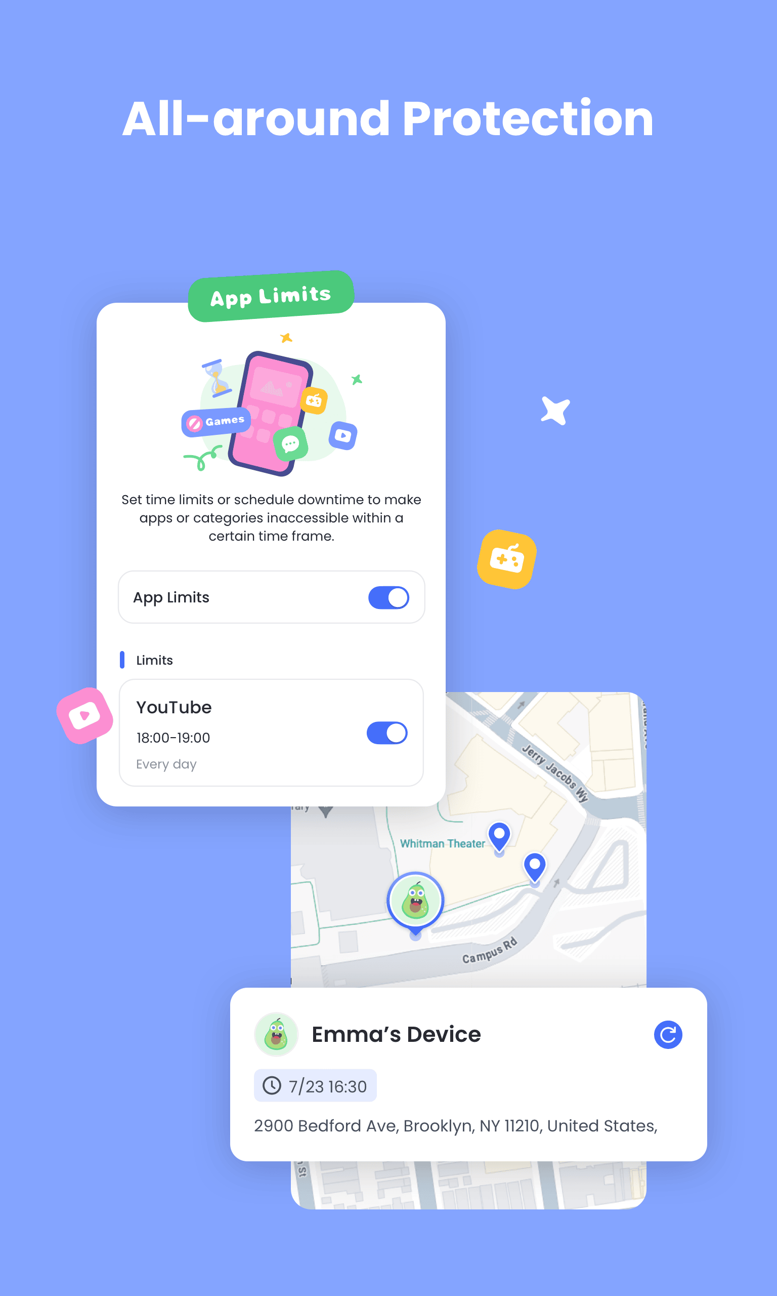 اسکرین شات 2 برنامه AirDroid Parental Control