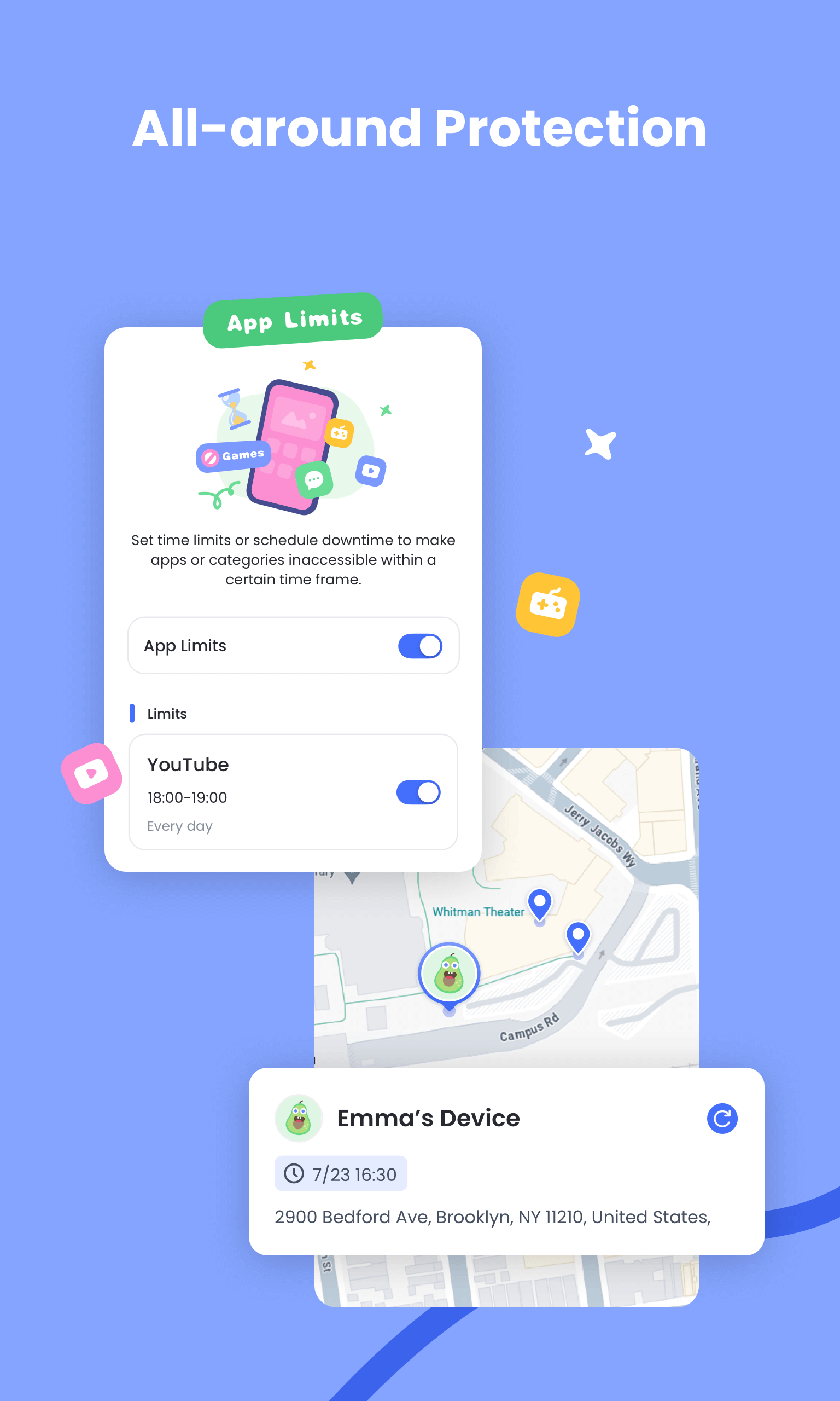 اسکرین شات 2 برنامه AirDroid Parental Control