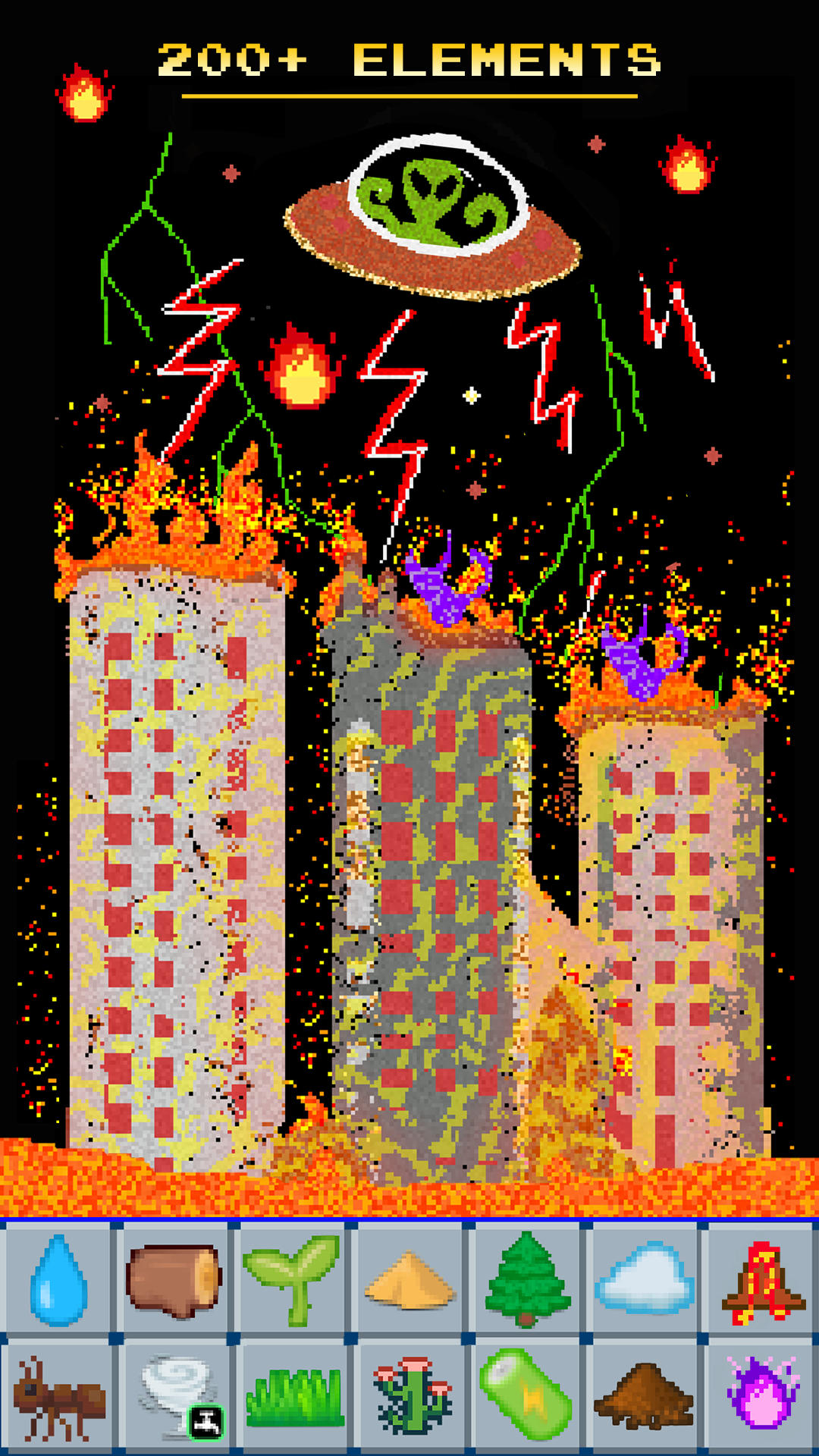 اسکرین شات 3 بازی Sandbox Powder Alchemy Element