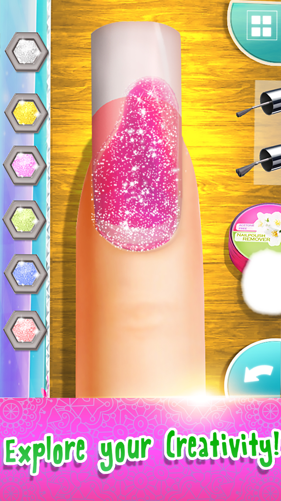 اسکرین شات 4 برنامه My Nails Salon - Girls Game