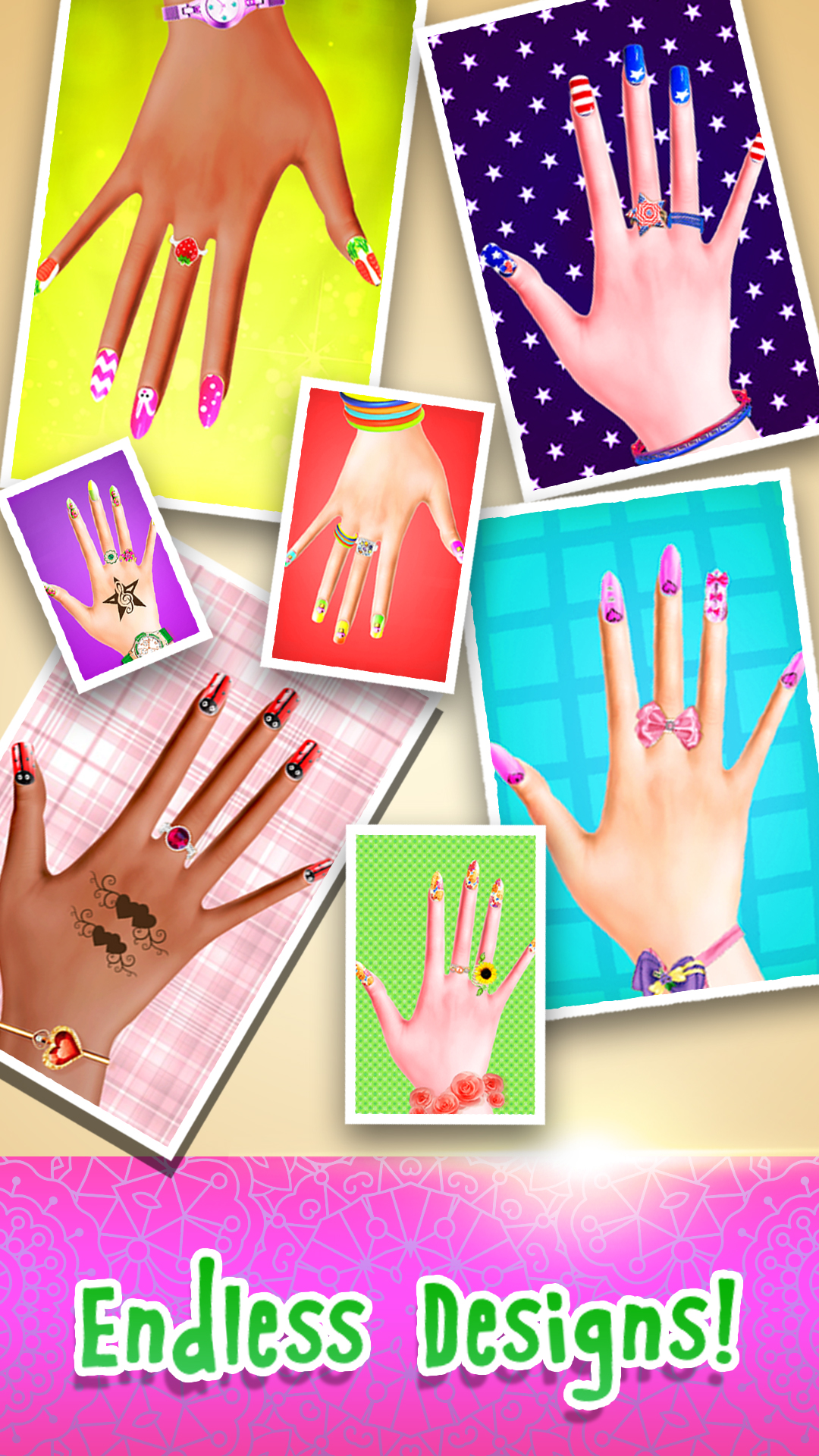 اسکرین شات 6 برنامه My Nails Salon - Girls Game