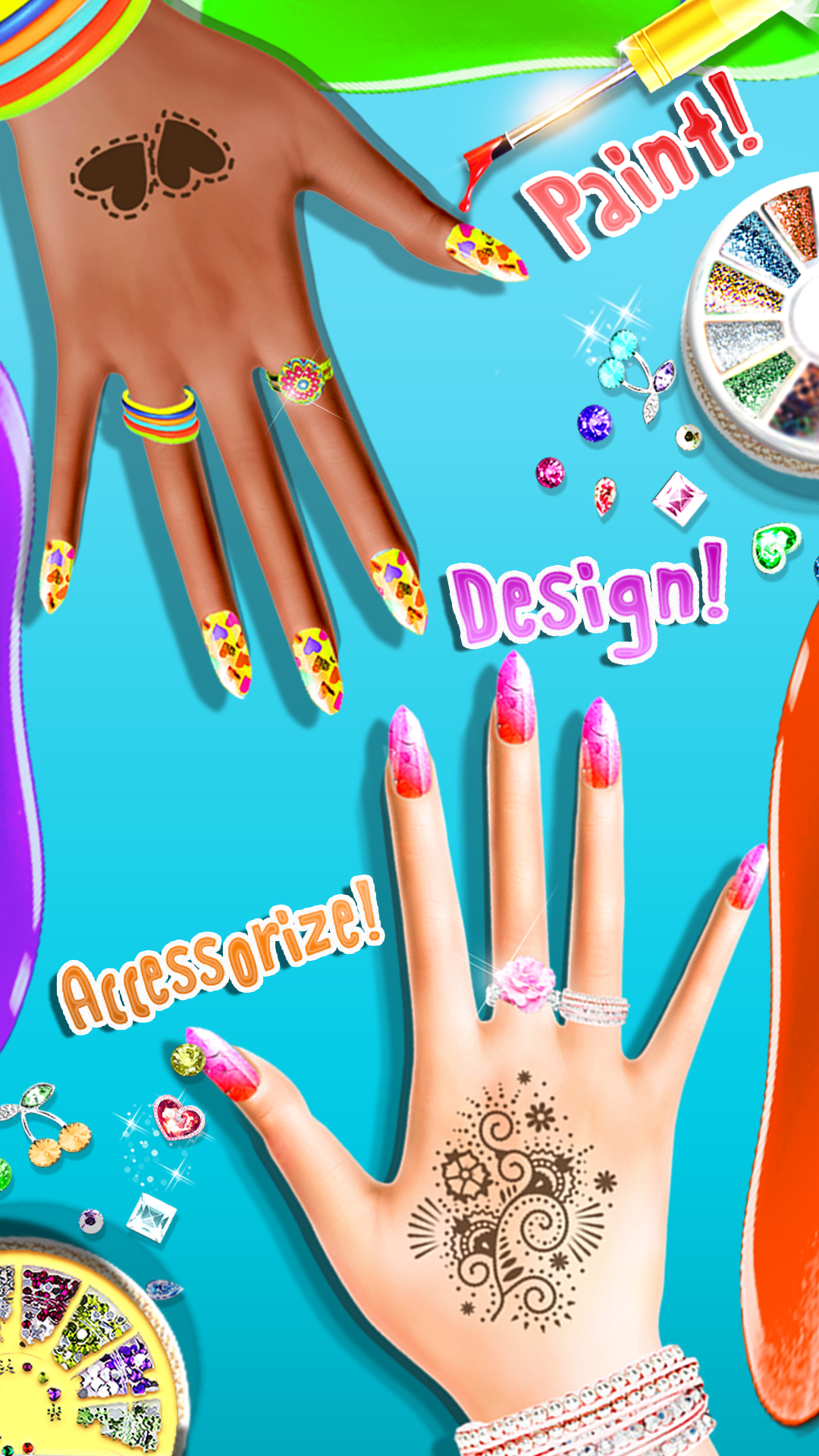 اسکرین شات 3 برنامه My Nails Salon - Girls Game