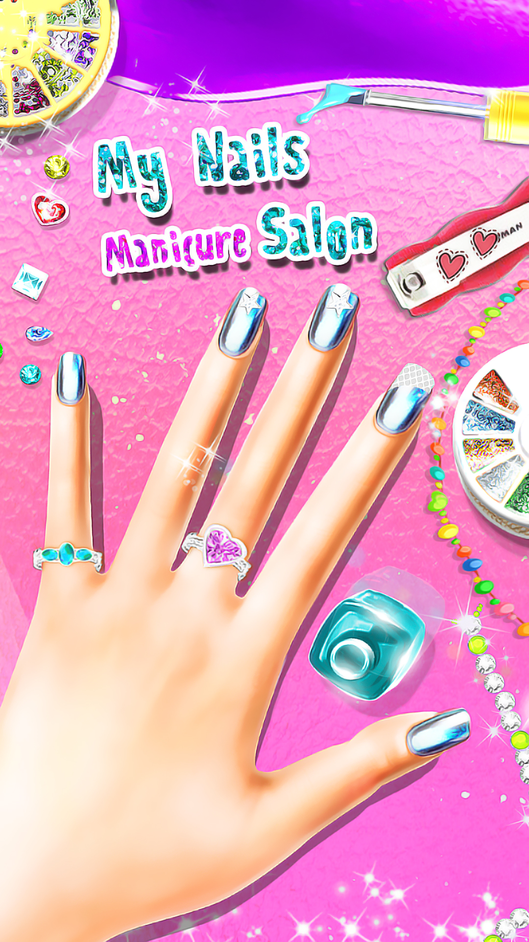اسکرین شات 1 برنامه My Nails Salon - Girls Game