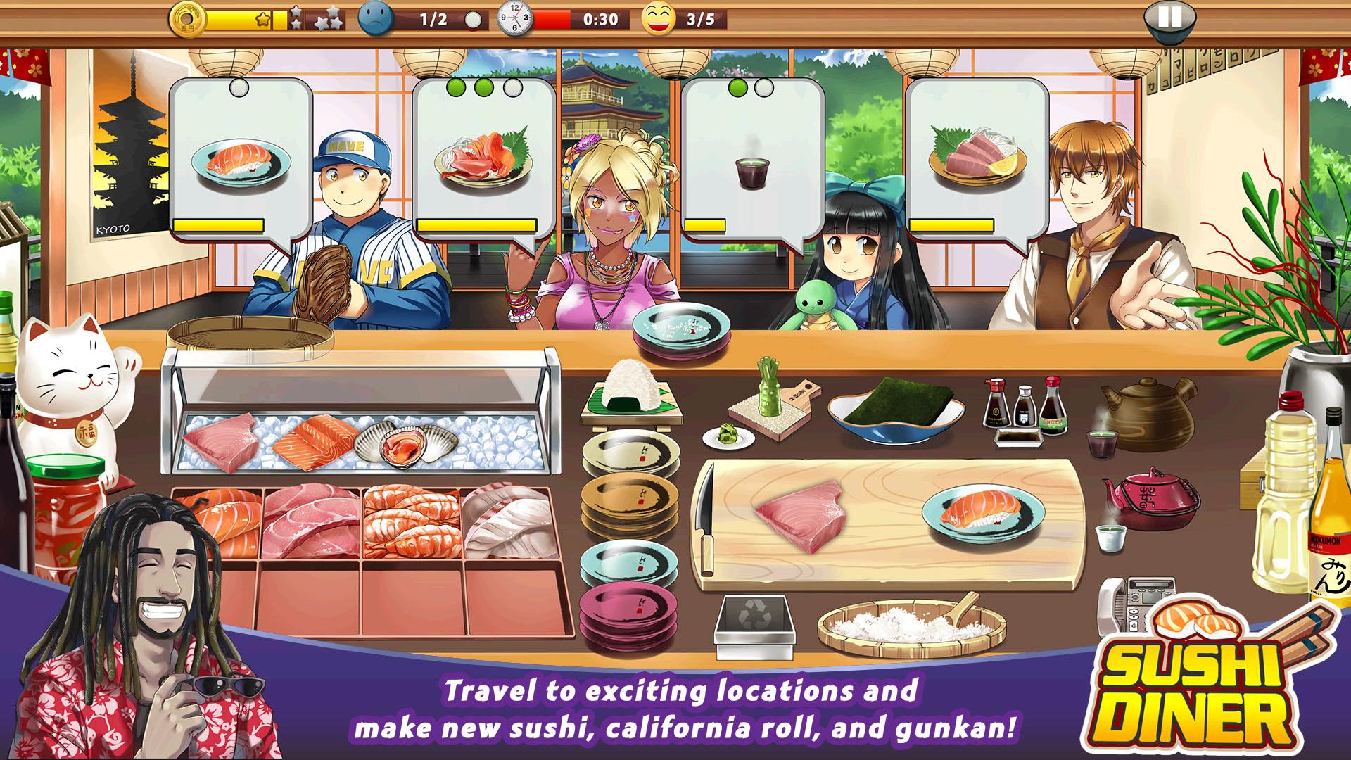 اسکرین شات 1 بازی Sushi Diner - Fun Cooking Game
