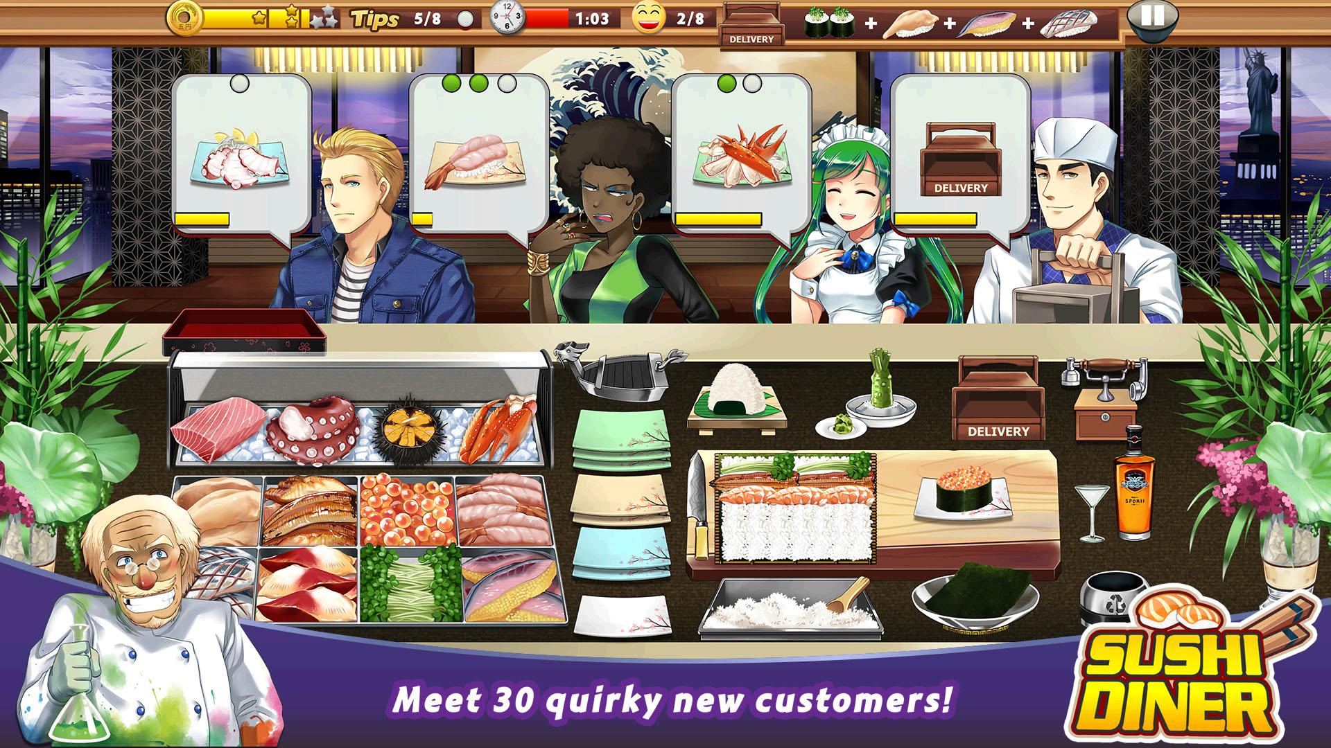 اسکرین شات 3 بازی Sushi Diner - Fun Cooking Game