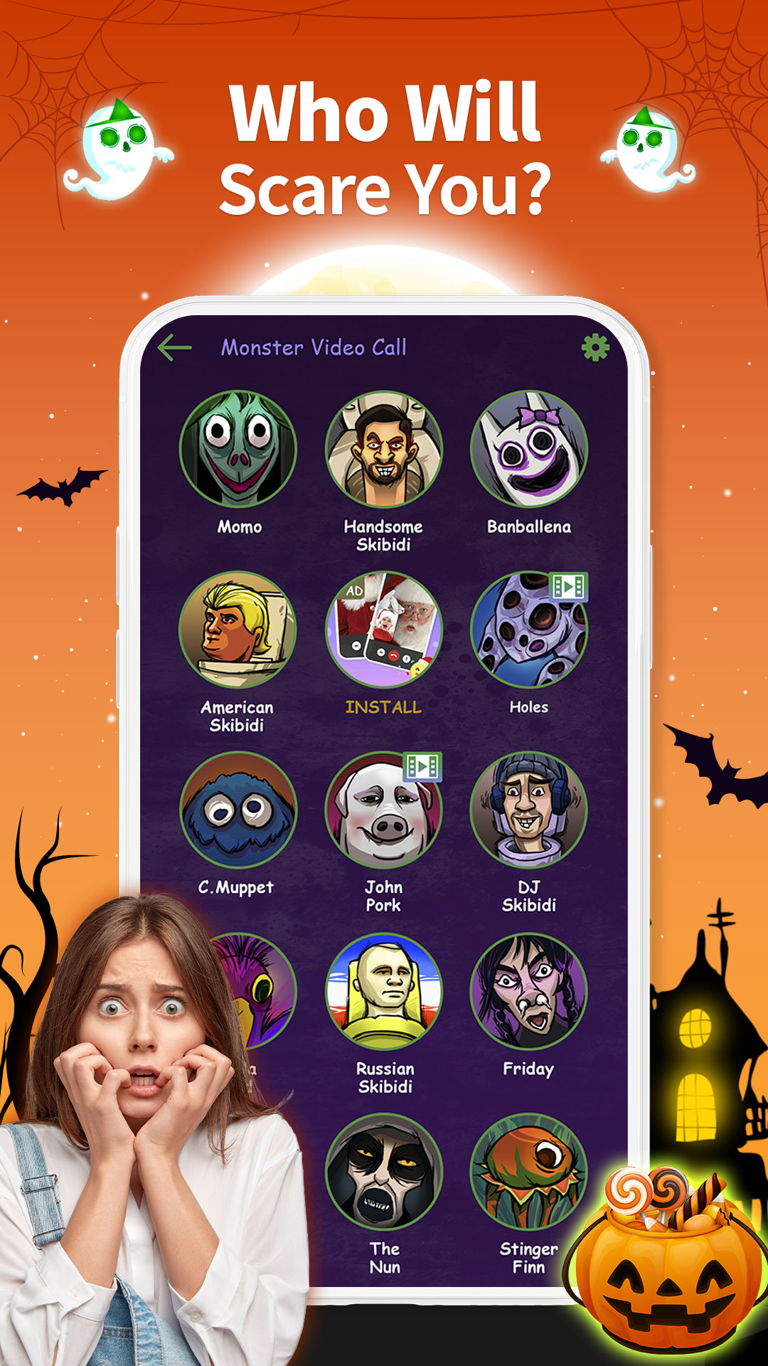 اسکرین شات 6 بازی Santa Prank Call: Fake video