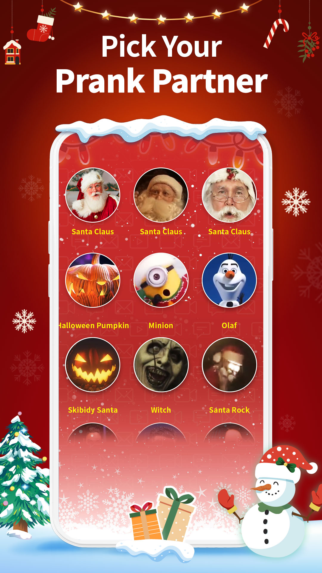 اسکرین شات 2 بازی Santa Prank Call: Fake video