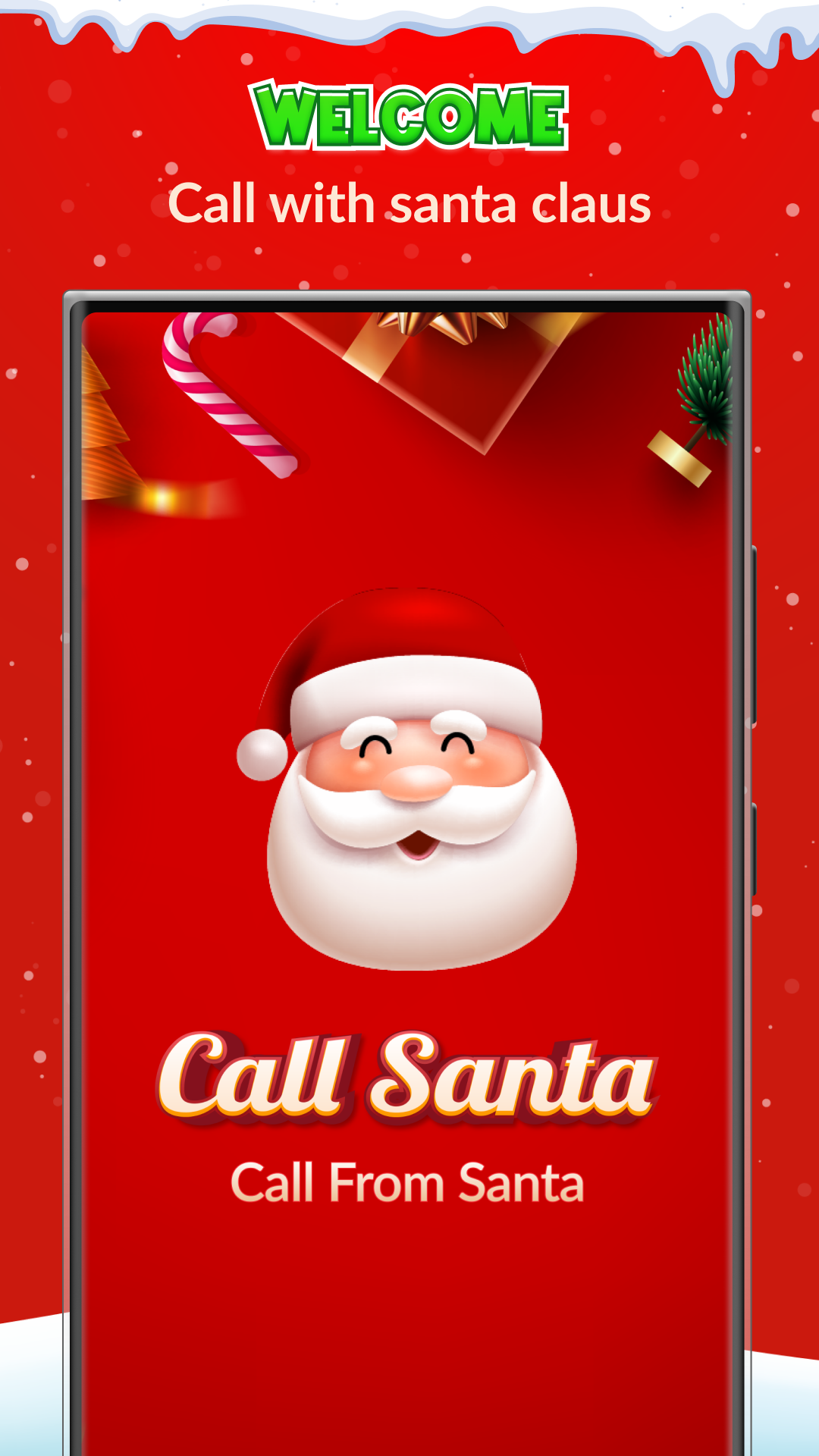 اسکرین شات 1 برنامه Call Santa Claus - Prank Call