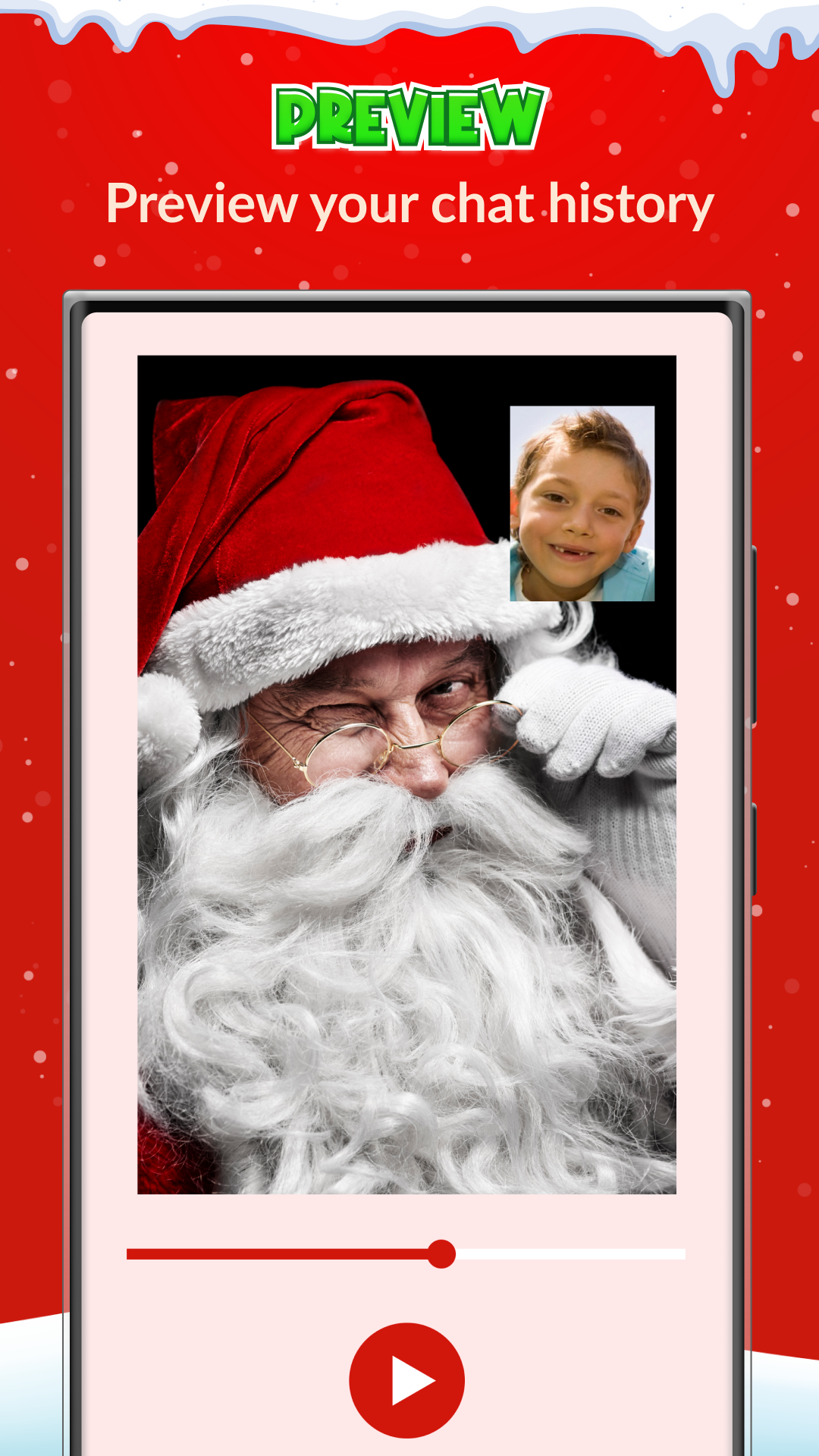 اسکرین شات 5 برنامه Call Santa Claus - Prank Call