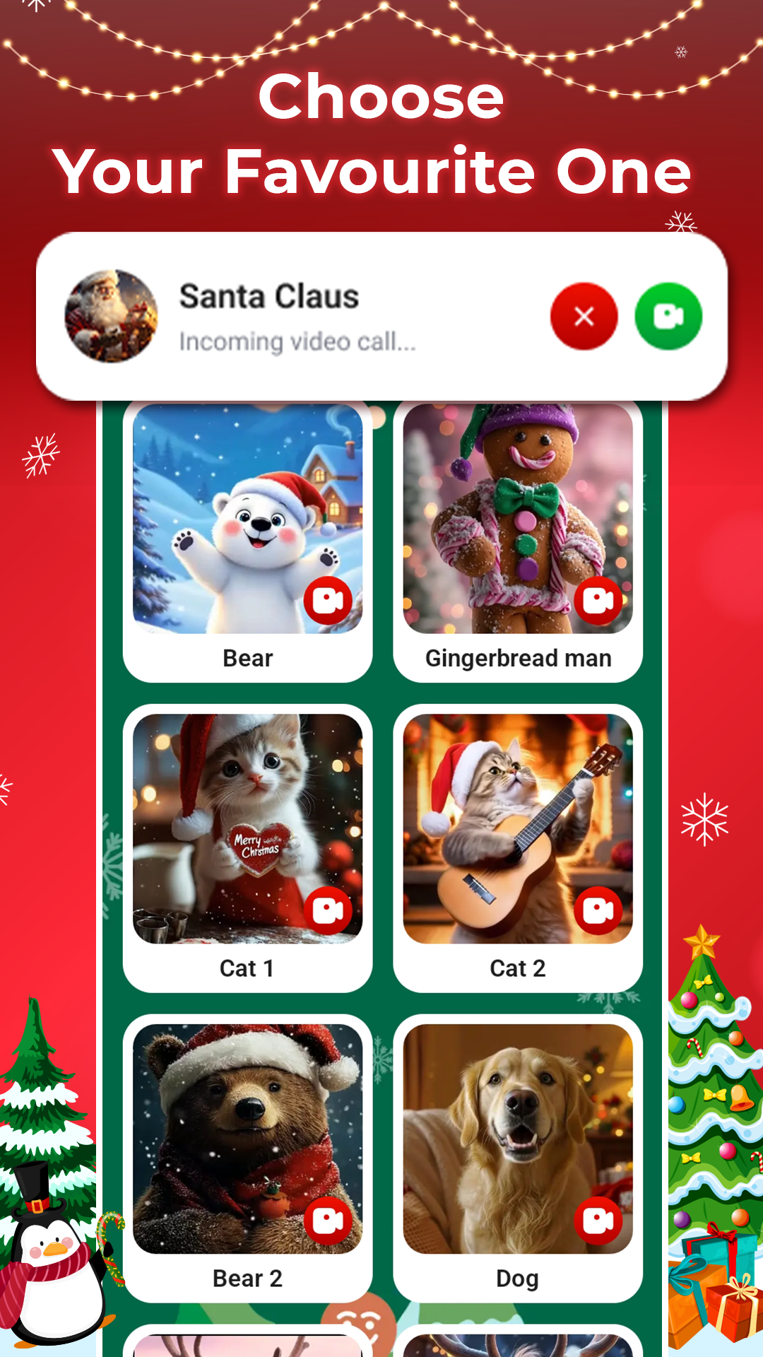 اسکرین شات 3 برنامه Prank Call Santa Claus & Chat