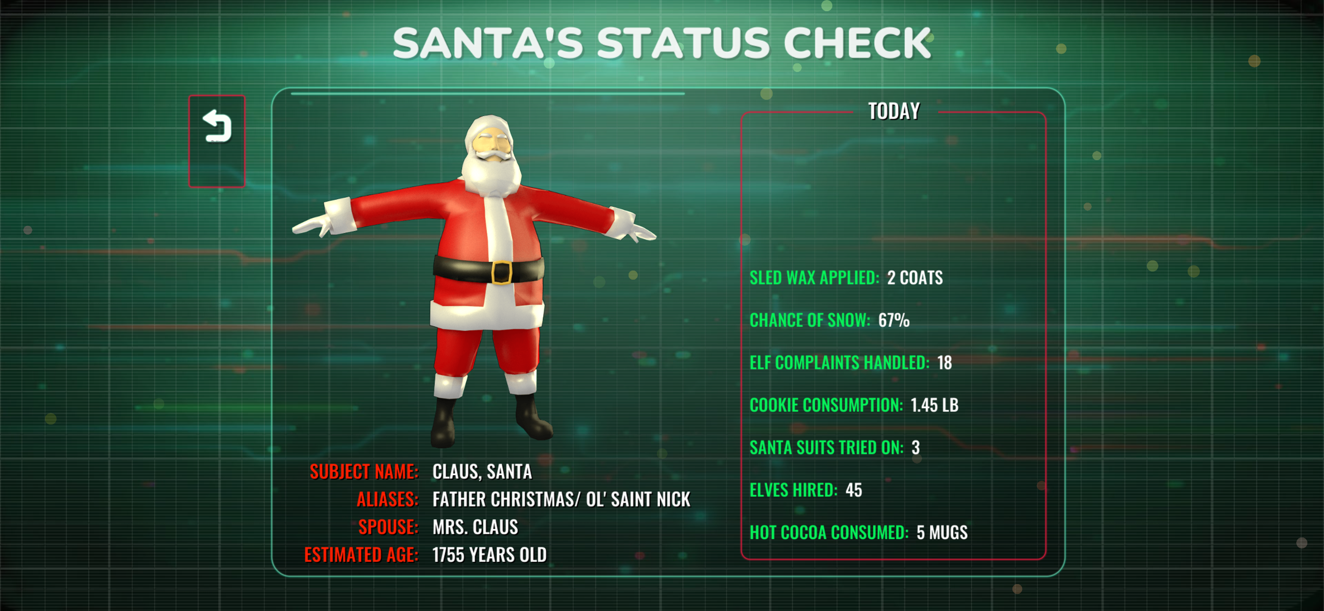 اسکرین شات 1 برنامه Santa Tracker -  (simulated)