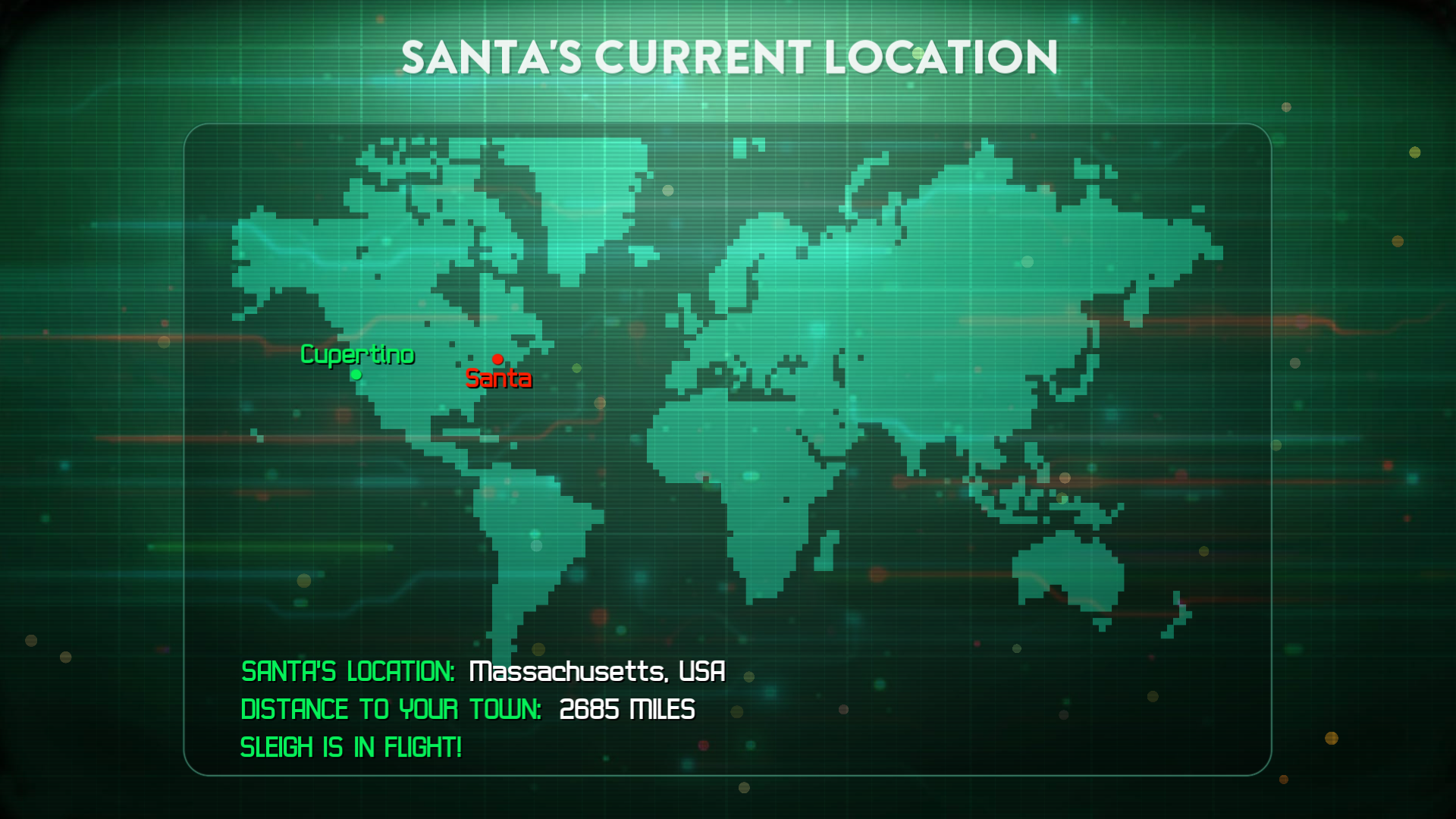 اسکرین شات 2 برنامه Santa Tracker - Check where is