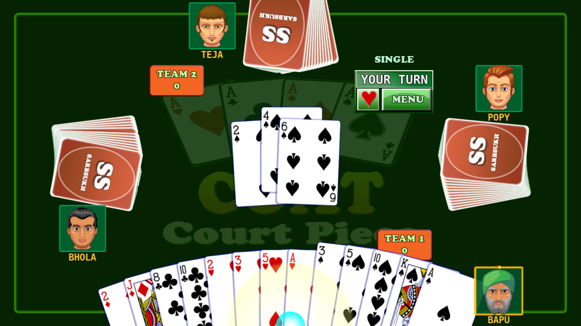 اسکرین شات 2 بازی Card Game Coat : Court Piece