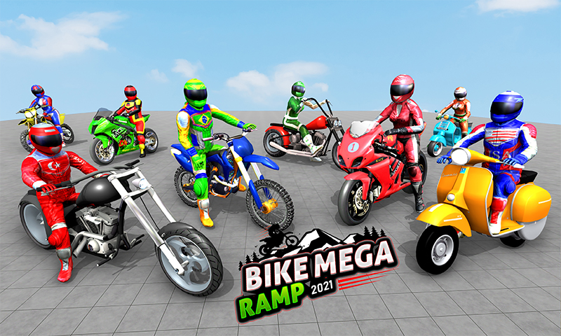 اسکرین شات 5 بازی Mega Ramp Bike Race: Bike Jump