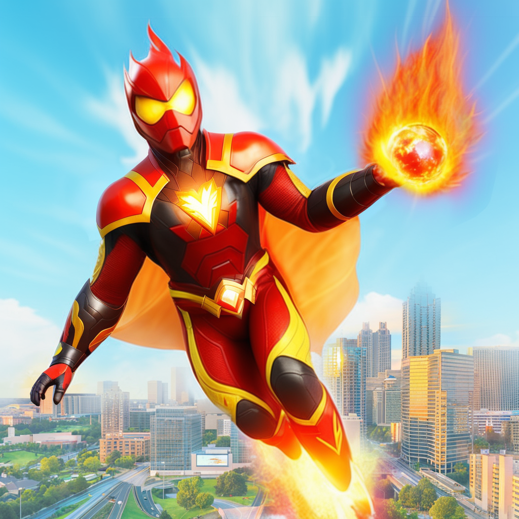 اسکرین شات 1 بازی Fire Hero 3D - Superhero Games