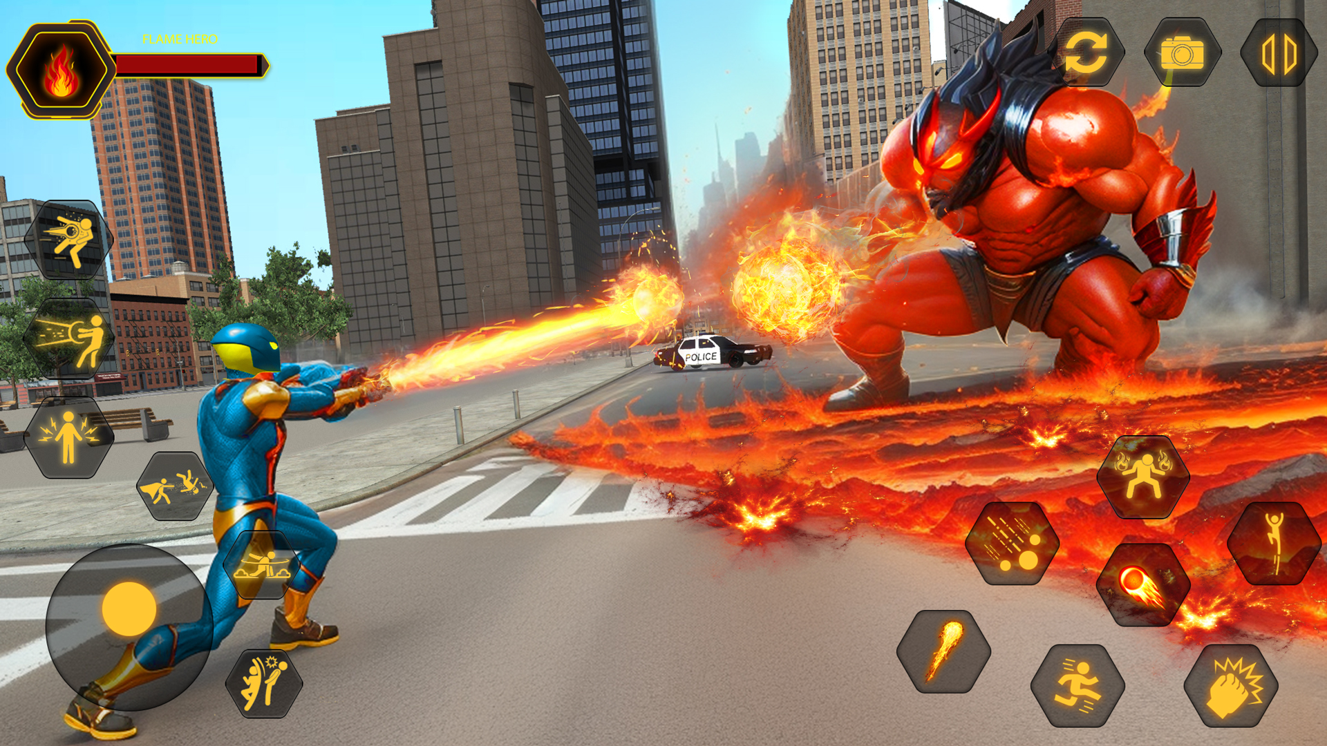 اسکرین شات 4 بازی Fire Hero 3D - Superhero Games